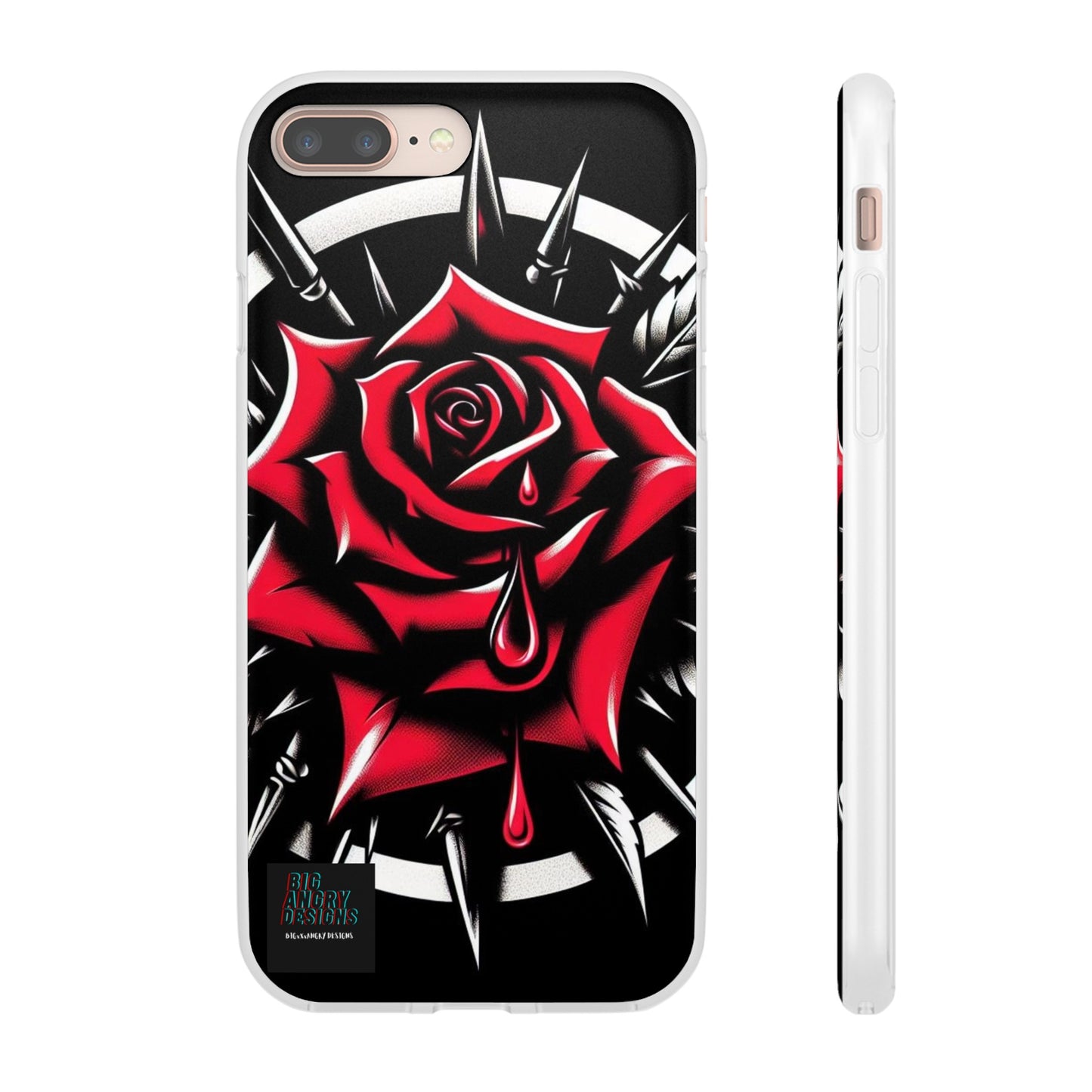 BIGxXxANGRY DESIGNS "Blood Rose" Flex Case