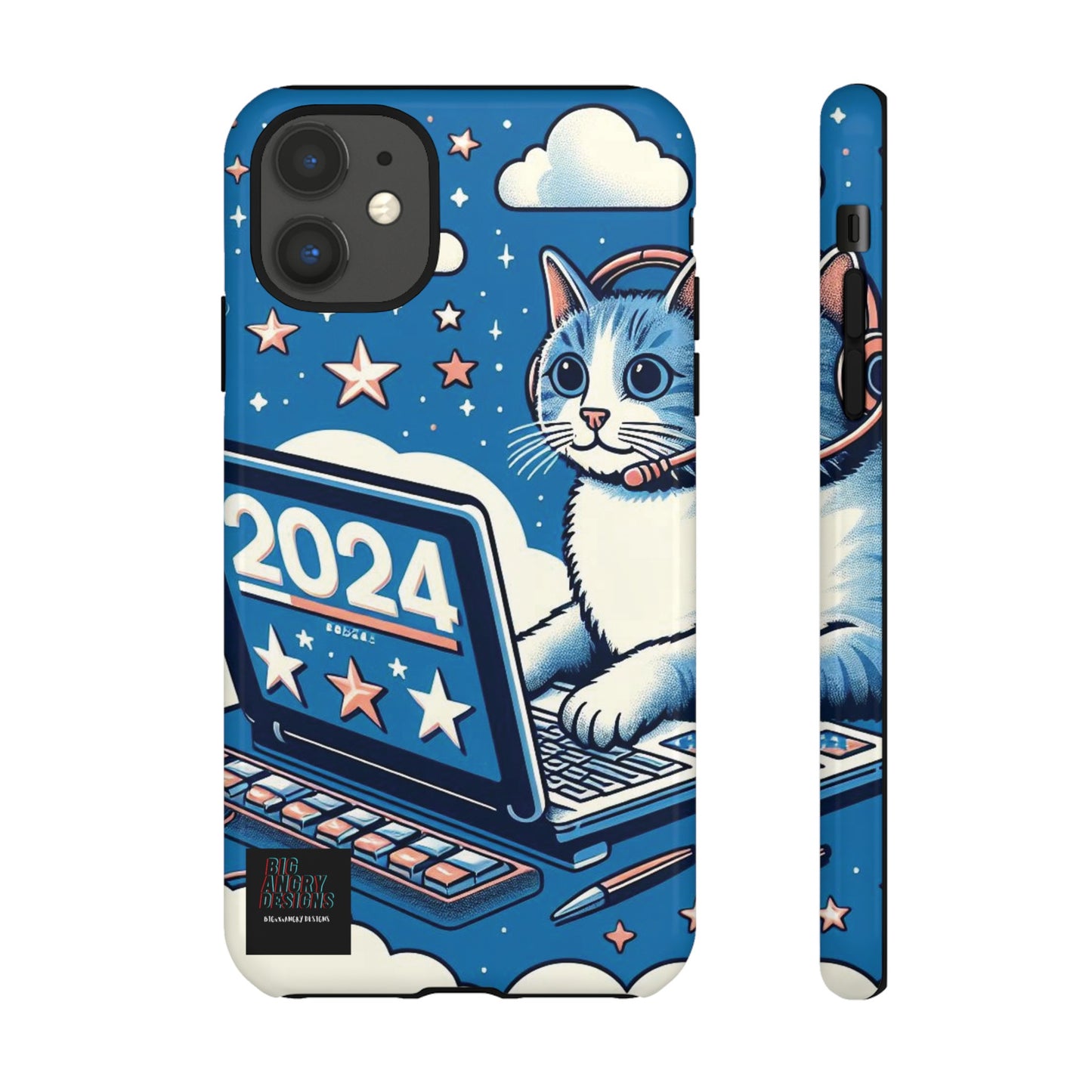 BIGxXxANGRY DESIGNS "2024  Kitty" Protective Phone Case