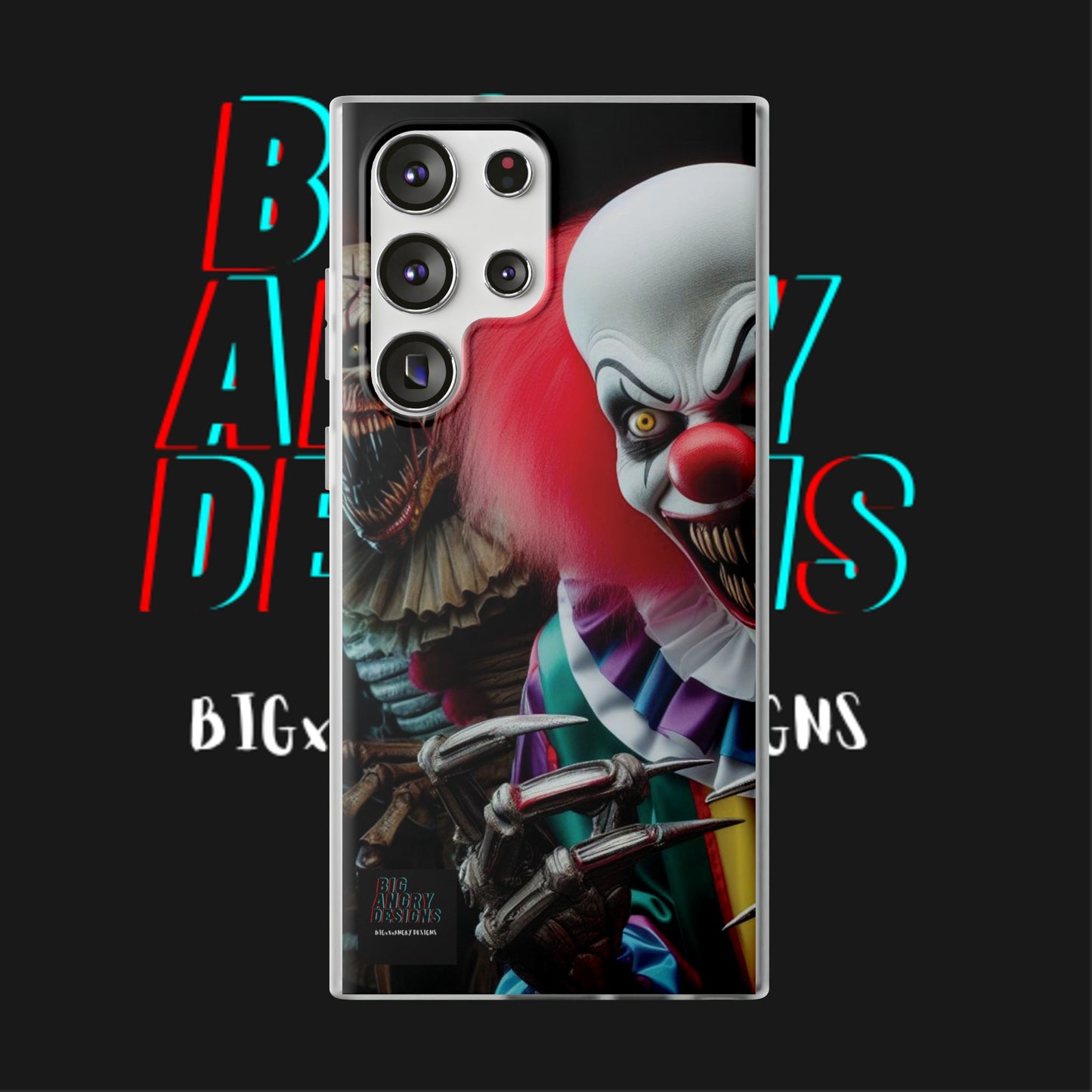 BIGxXxANGRY DESIGNS "Coulrophobia" Flex Case