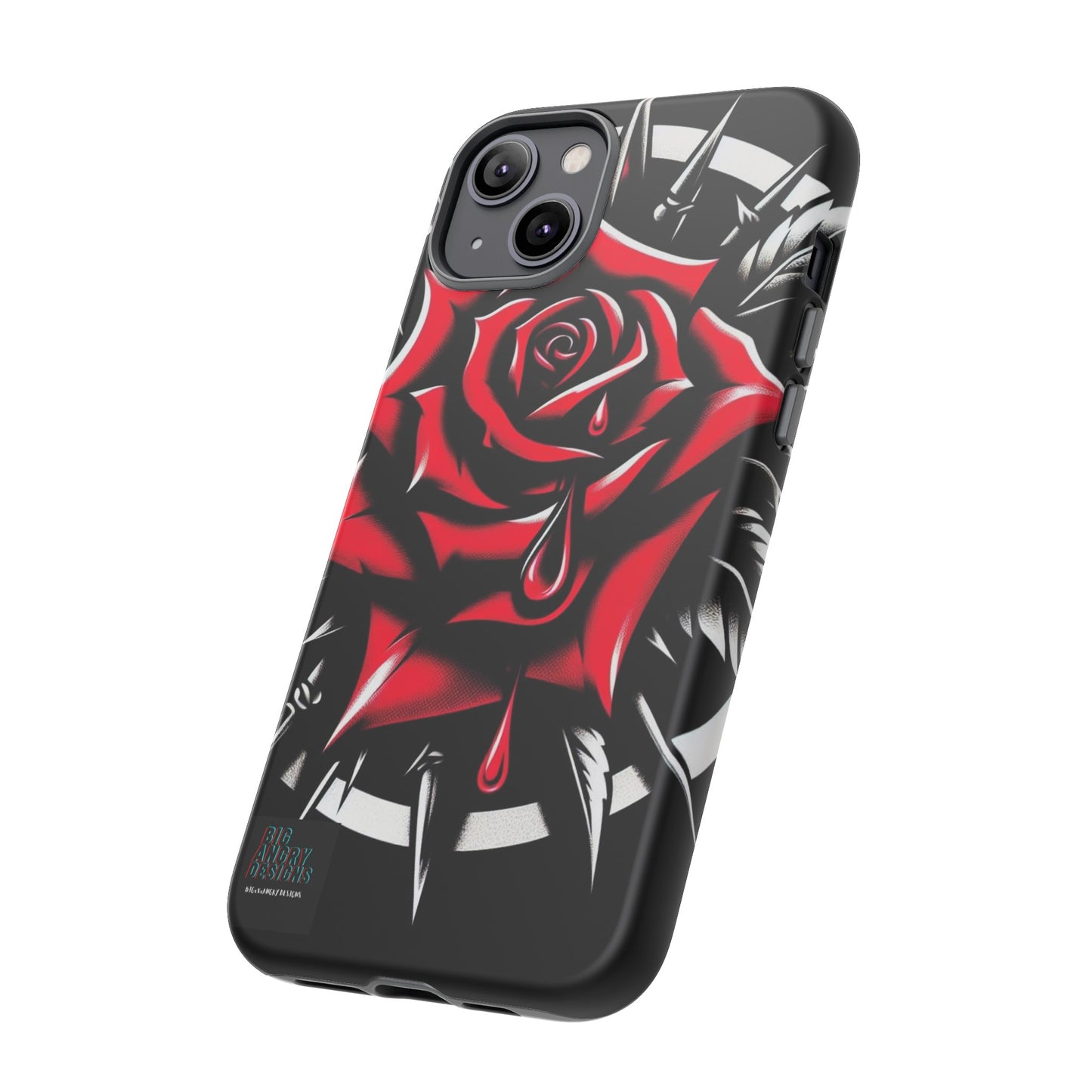 BIGxXxANGRY DESIGNS "Blood Rose" Protective Phone Case