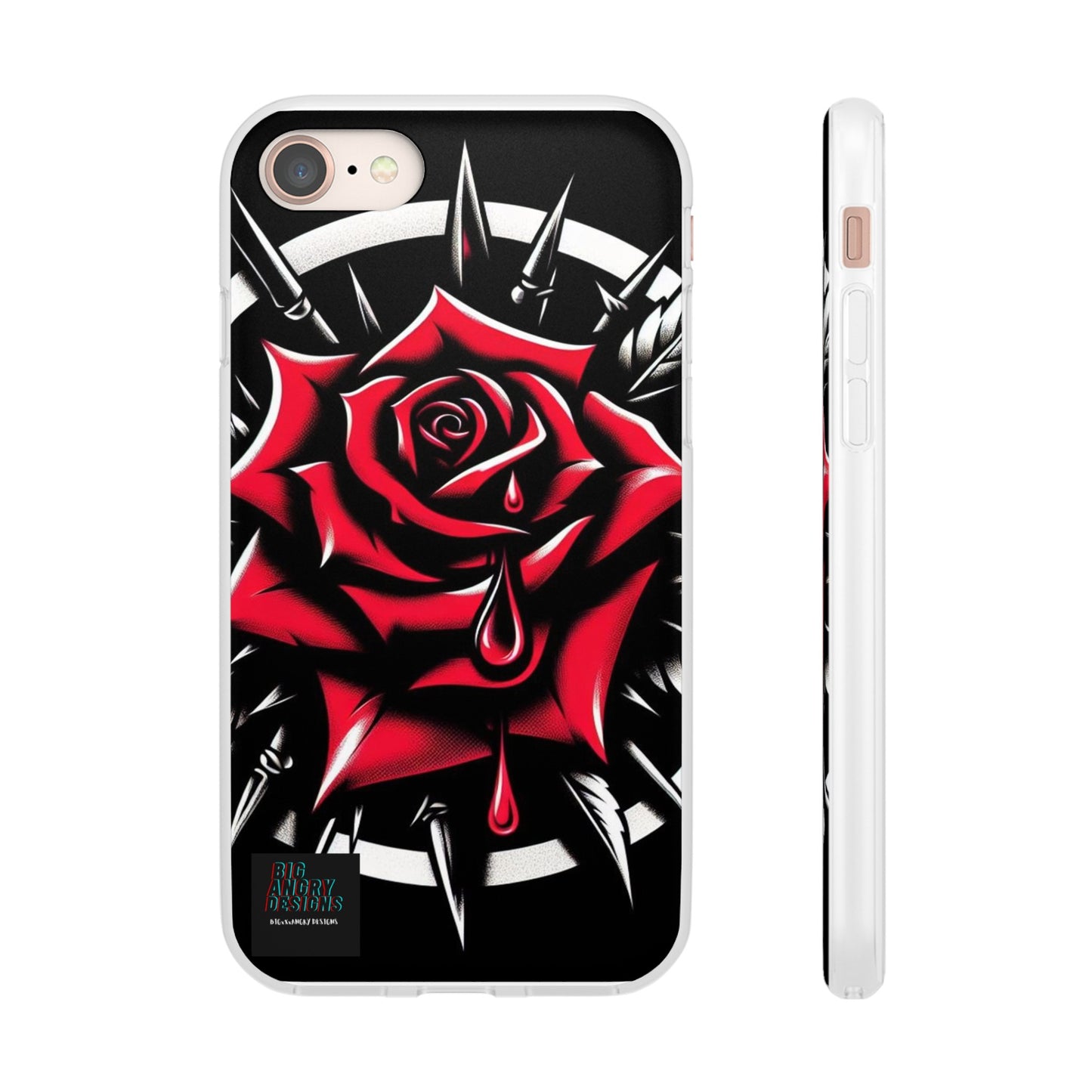 BIGxXxANGRY DESIGNS "Blood Rose" Flex Case