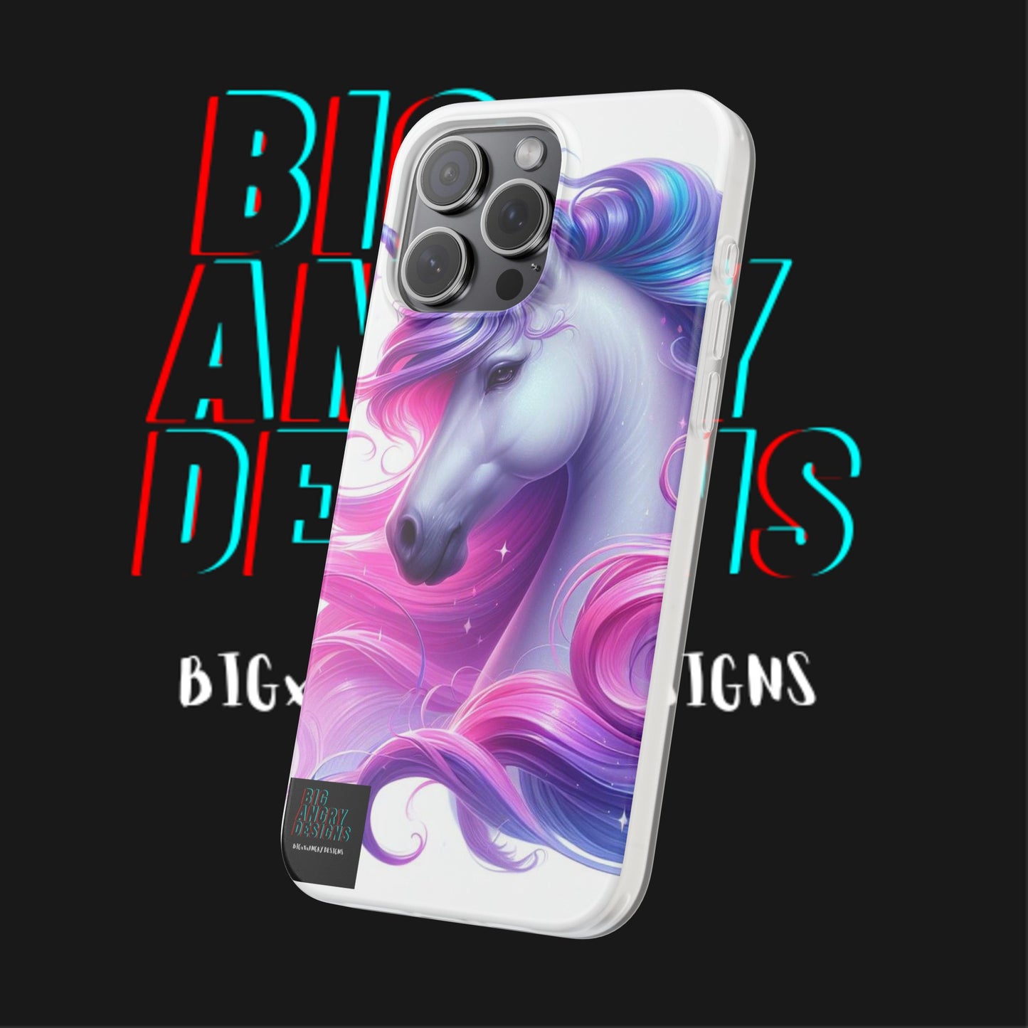 BIGxXxANGRY DESIGNS "AURA LOVE" Flex Case