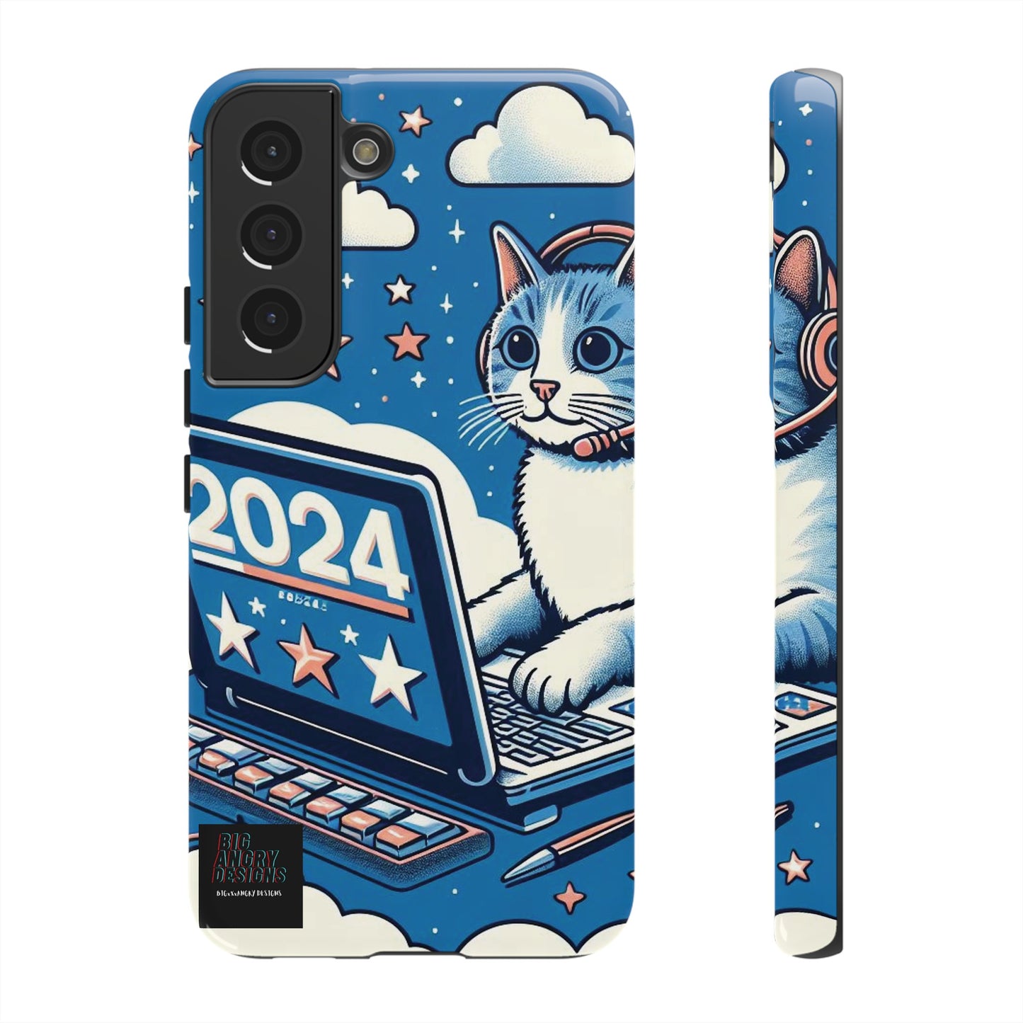 BIGxXxANGRY DESIGNS "2024  Kitty" Protective Phone Case