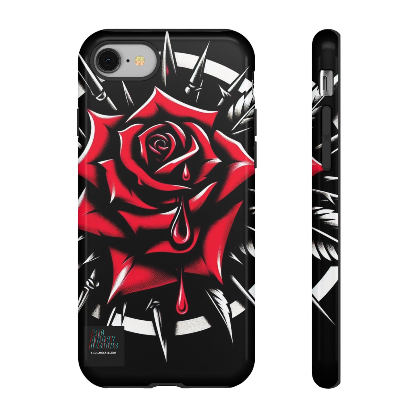 BIGxXxANGRY DESIGNS "Blood Rose" Protective Phone Case