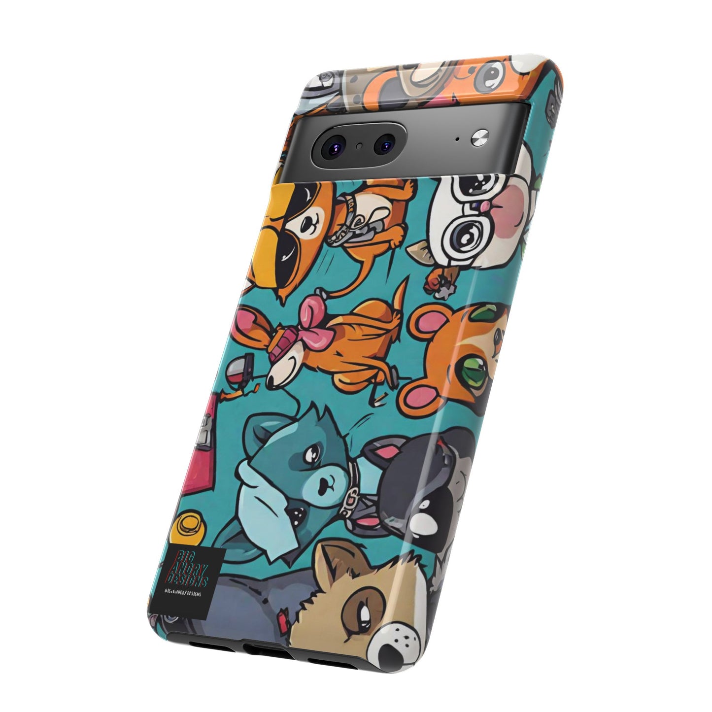 BIGxXxANGRY DESIGNS  "Paw Pals" Protective Phone Case