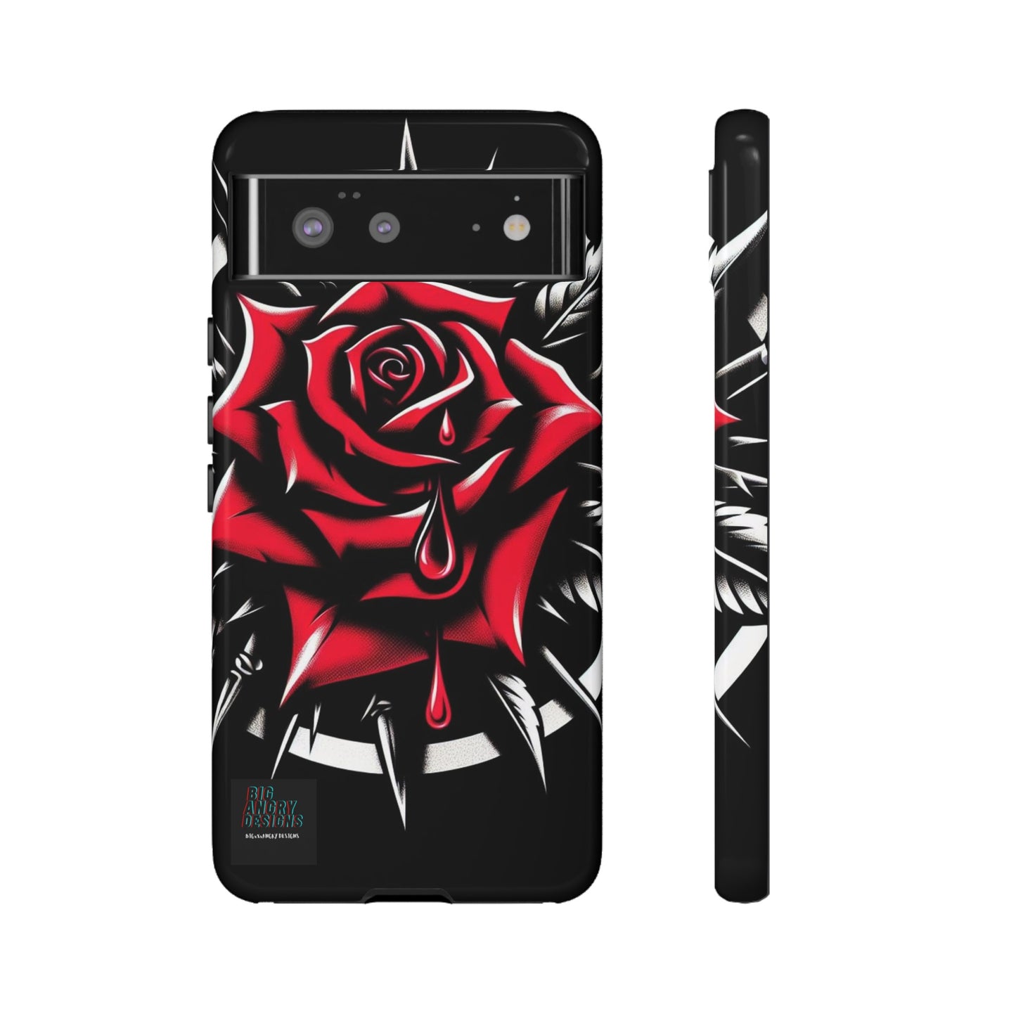 BIGxXxANGRY DESIGNS "Blood Rose" Protective Phone Case