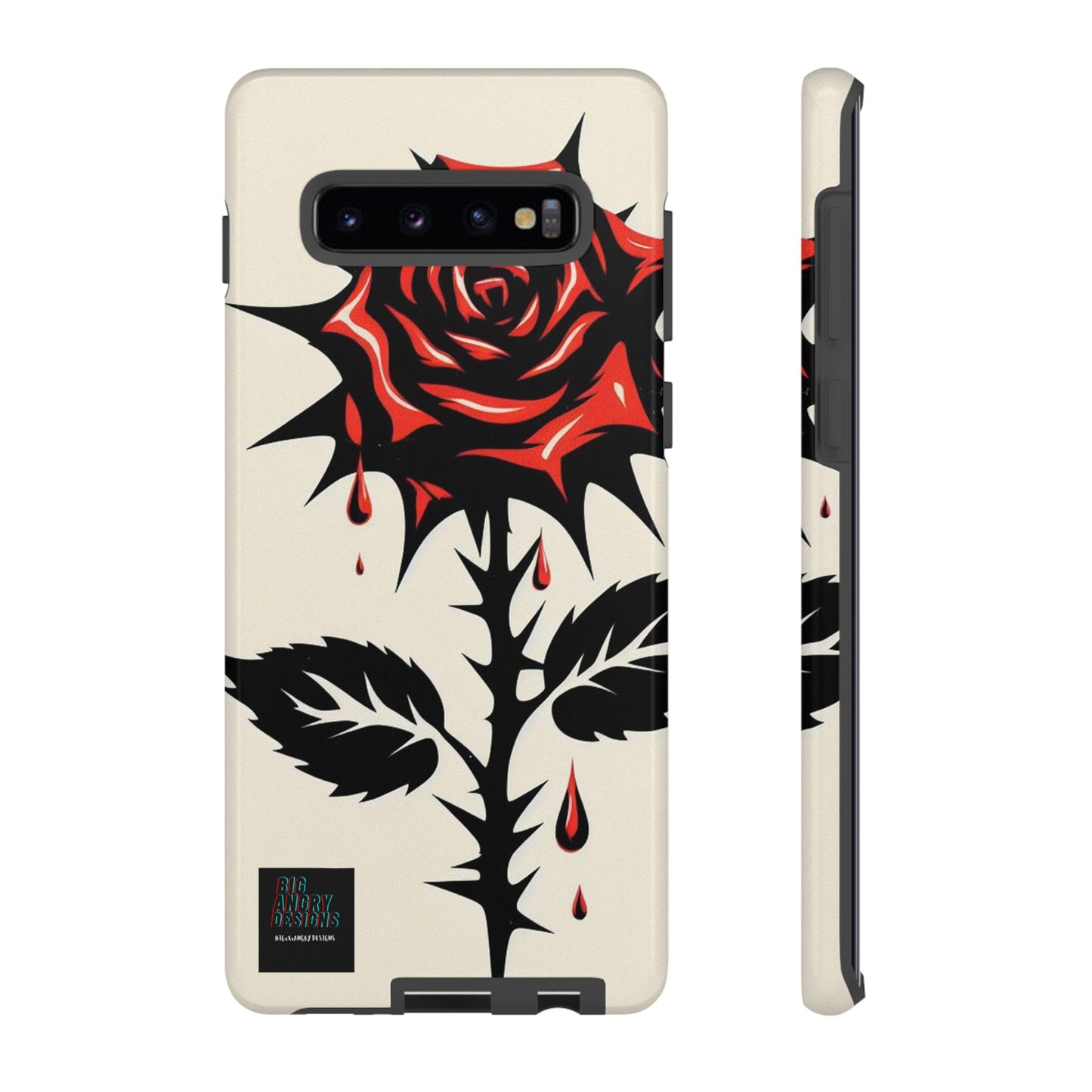 BIGxXxANGRY DESIGNS "KISSED ROSE" Protective Phone Case