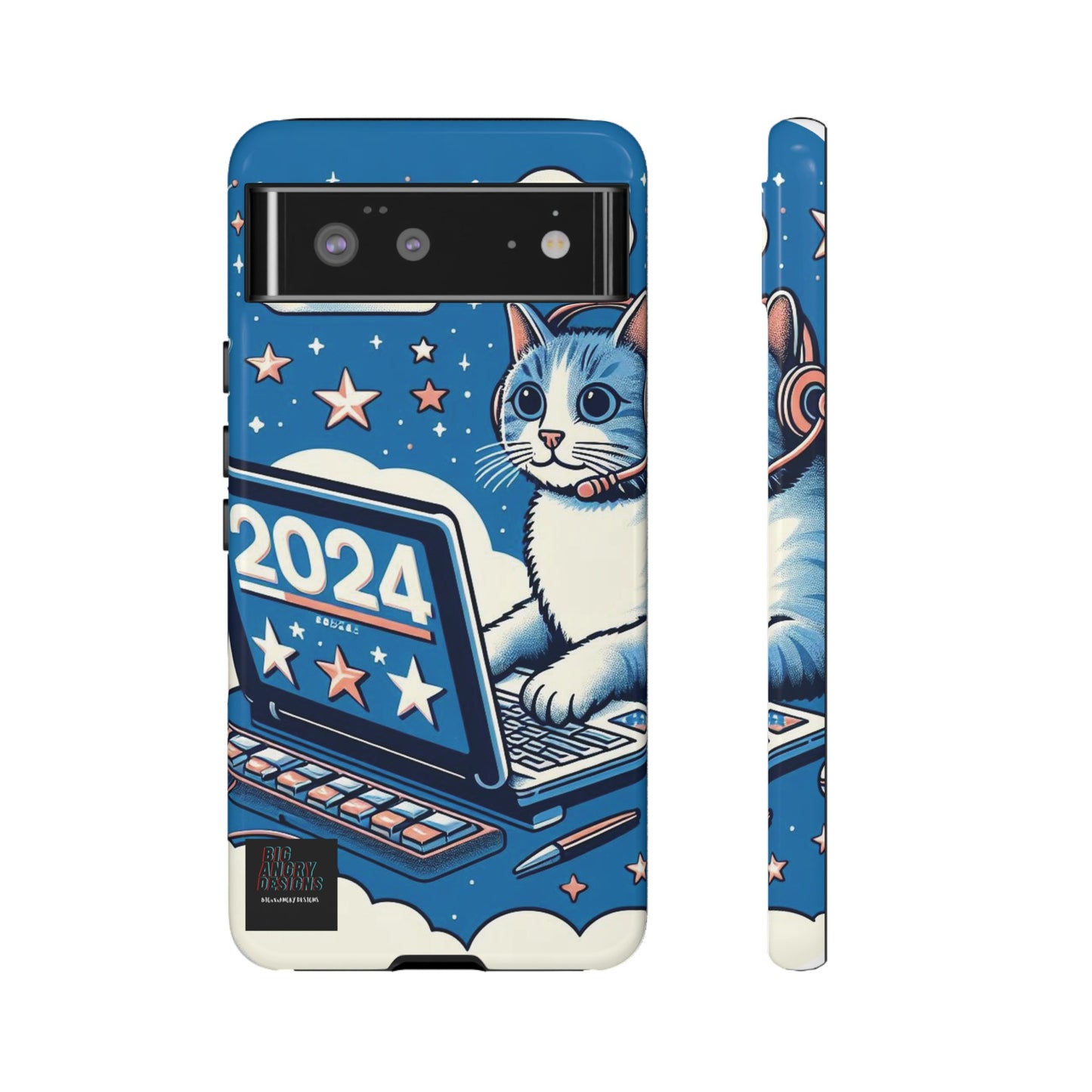 BIGxXxANGRY DESIGNS "2024  Kitty" Protective Phone Case