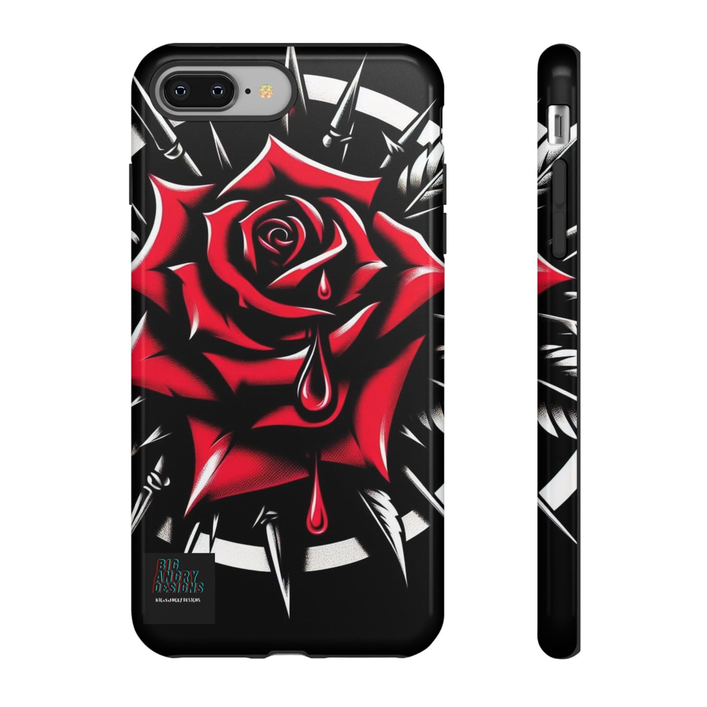 BIGxXxANGRY DESIGNS "Blood Rose" Protective Phone Case