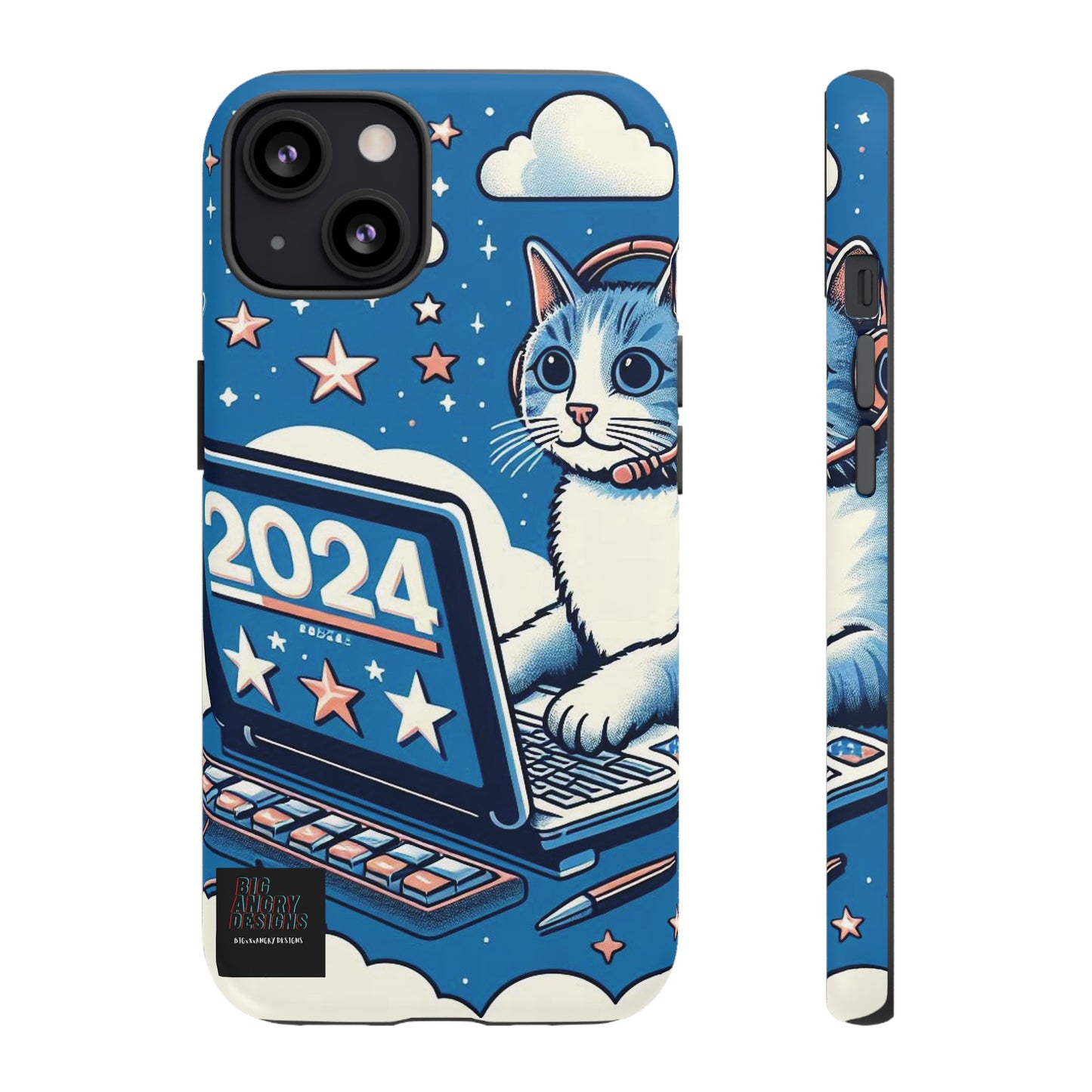 BIGxXxANGRY DESIGNS "2024  Kitty" Protective Phone Case