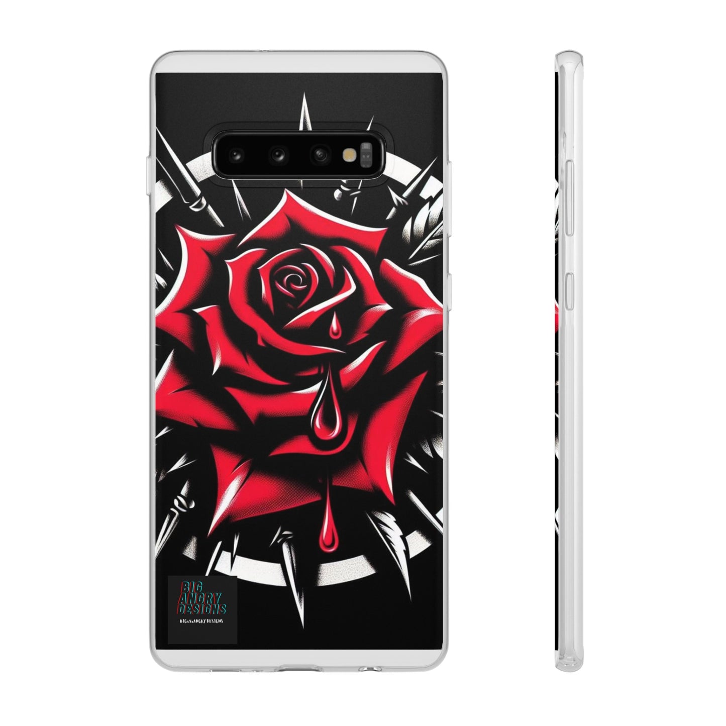 BIGxXxANGRY DESIGNS "Blood Rose" Flex Case