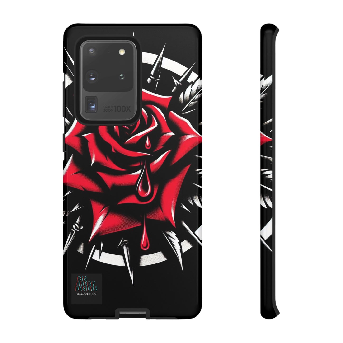 BIGxXxANGRY DESIGNS "Blood Rose" Protective Phone Case