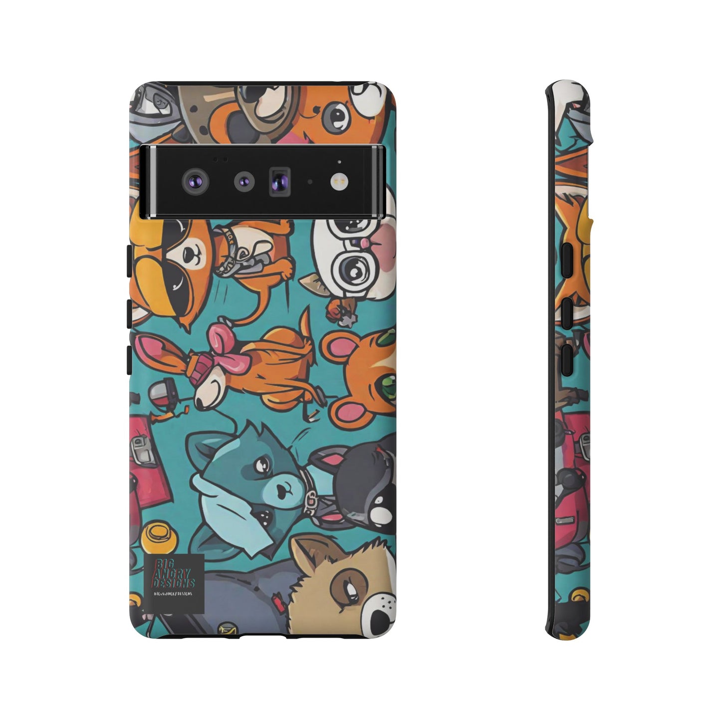 BIGxXxANGRY DESIGNS  "Paw Pals" Protective Phone Case