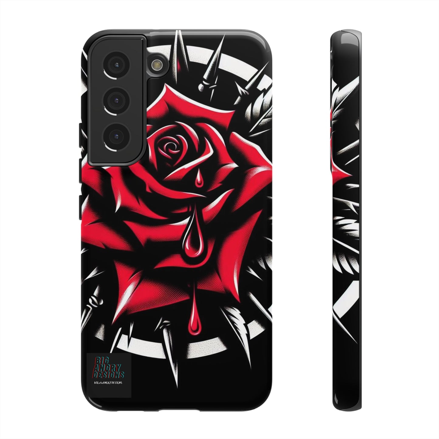 BIGxXxANGRY DESIGNS "Blood Rose" Protective Phone Case