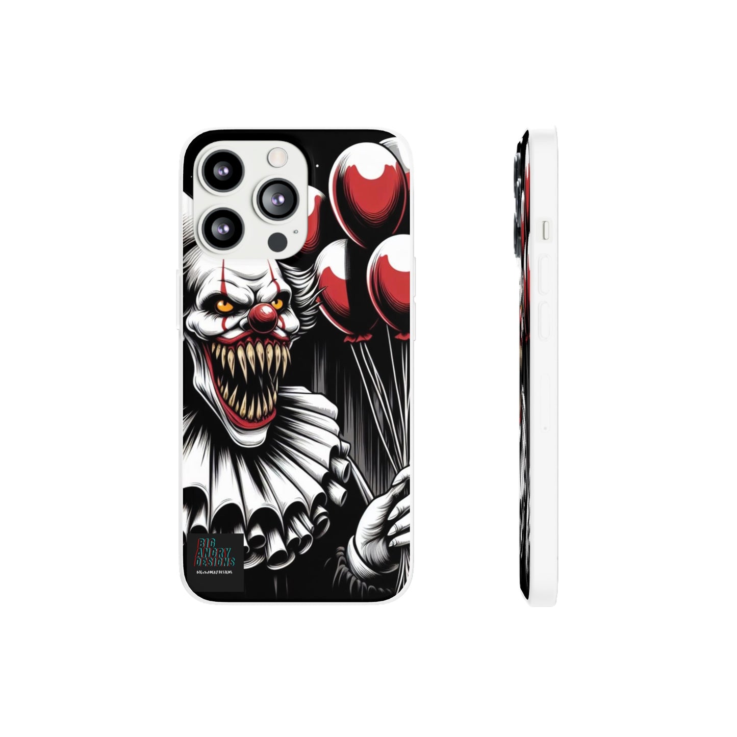 BIGxXxANGRY DESIGNS "BUBBLES THE CLOWN" Flex Case