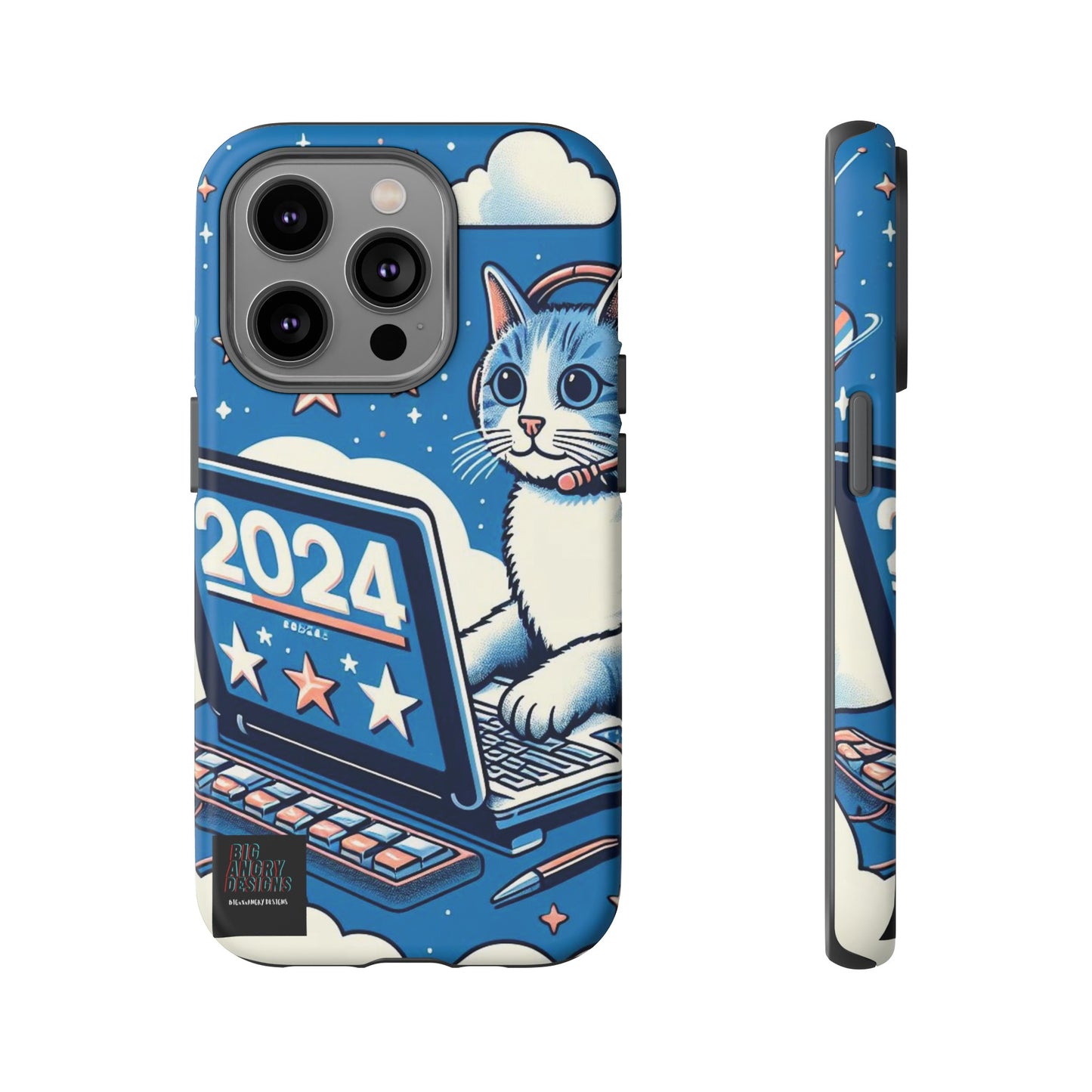 BIGxXxANGRY DESIGNS "2024  Kitty" Protective Phone Case