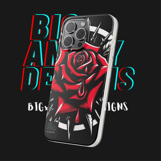 BIGxXxANGRY DESIGNS "Blood Rose" Flex Case