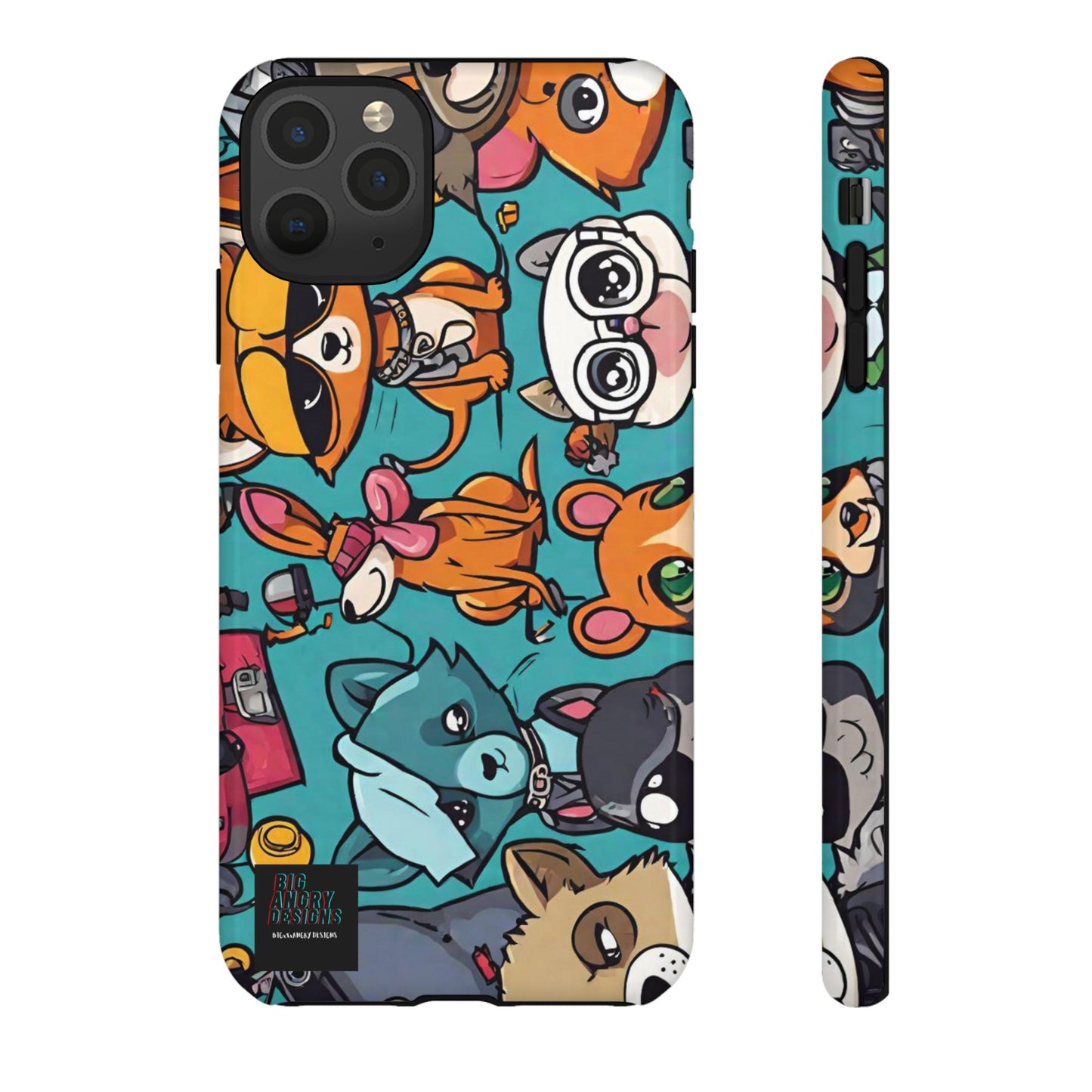 BIGxXxANGRY DESIGNS  "Paw Pals" Protective Phone Case