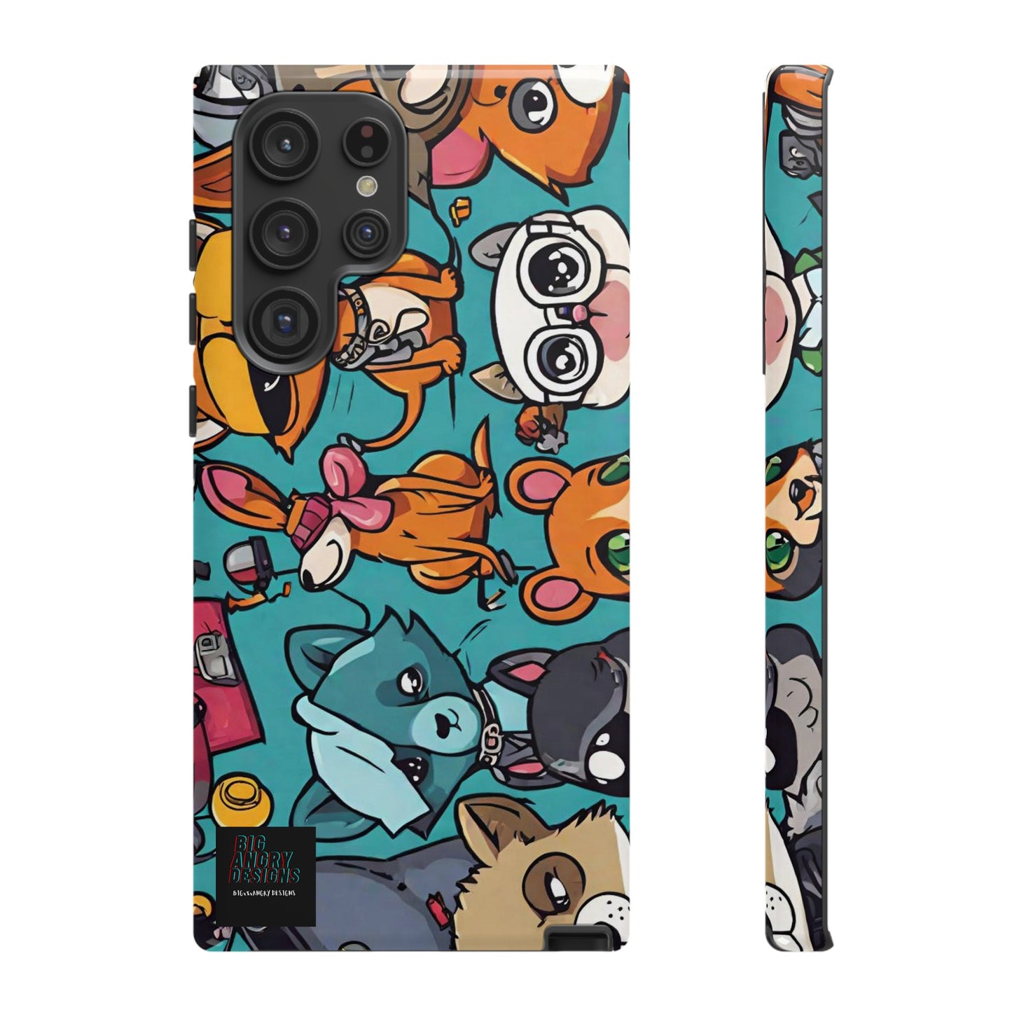 BIGxXxANGRY DESIGNS  "Paw Pals" Protective Phone Case