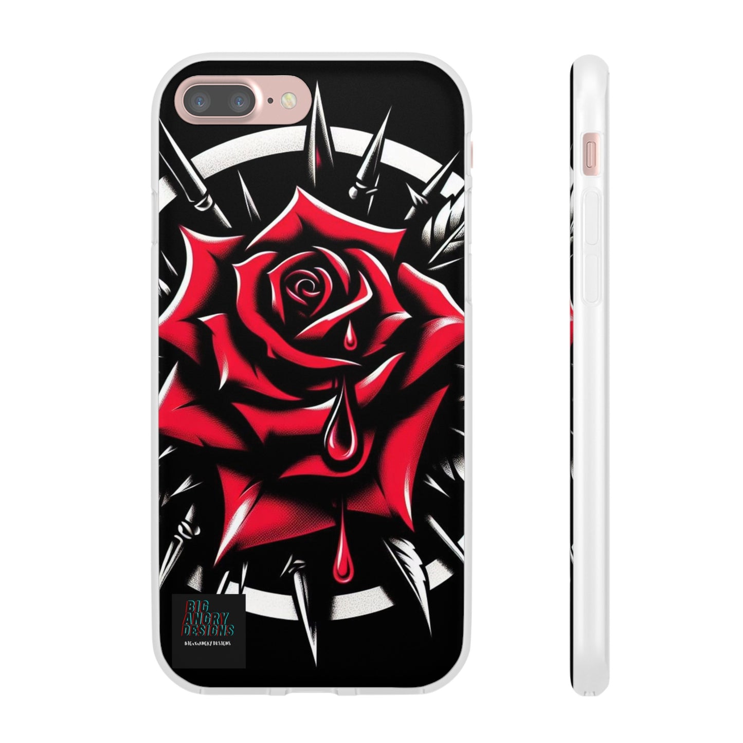 BIGxXxANGRY DESIGNS "Blood Rose" Flex Case