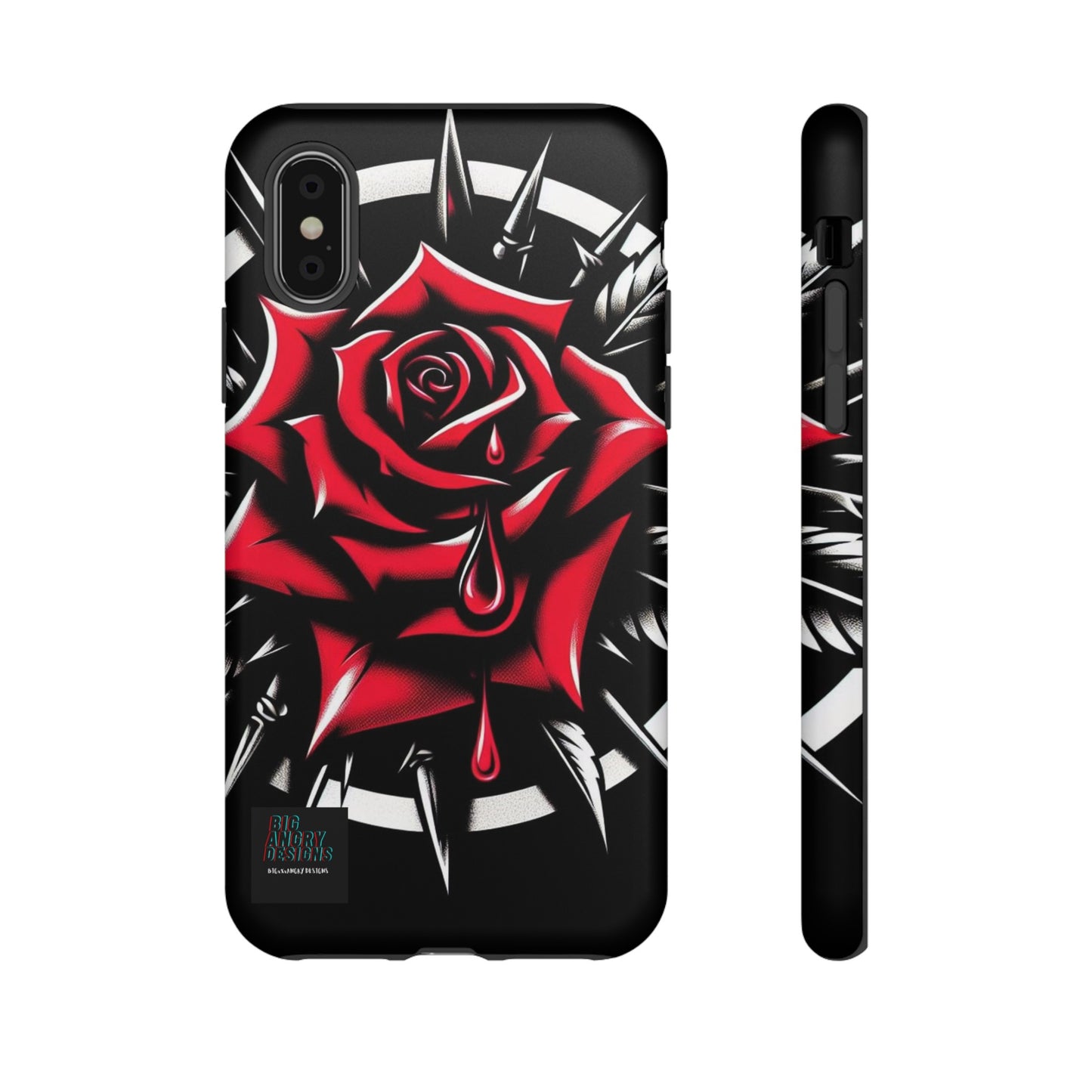 BIGxXxANGRY DESIGNS "Blood Rose" Protective Phone Case