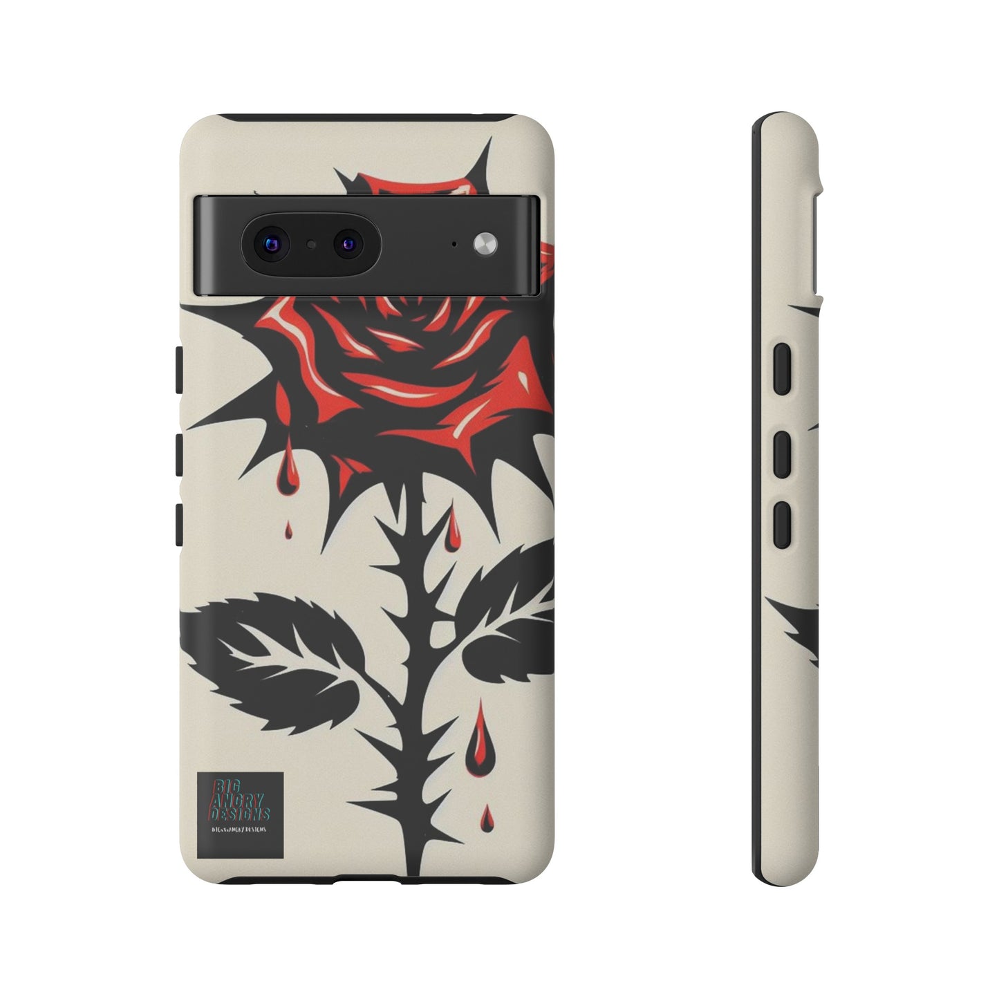 BIGxXxANGRY DESIGNS "KISSED ROSE" Protective Phone Case