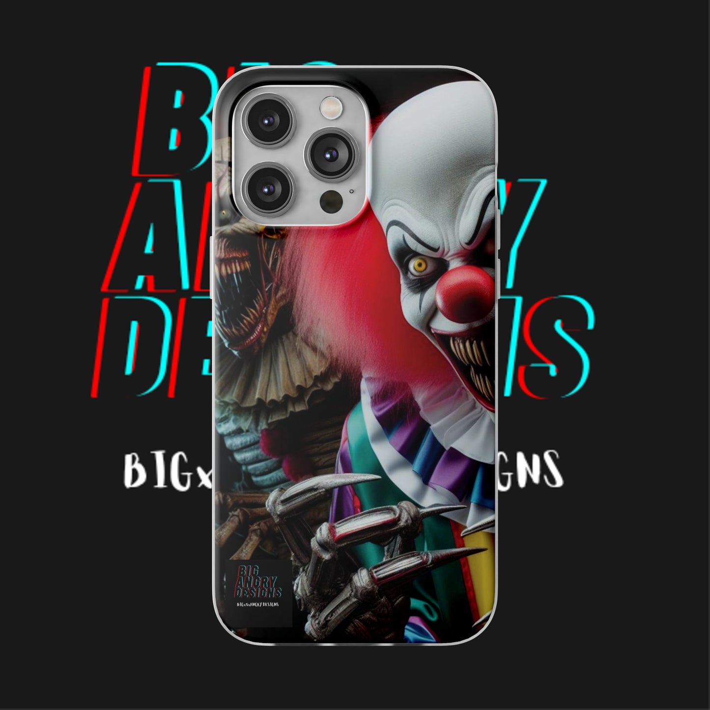 BIGxXxANGRY DESIGNS "Coulrophobia" Flex Case