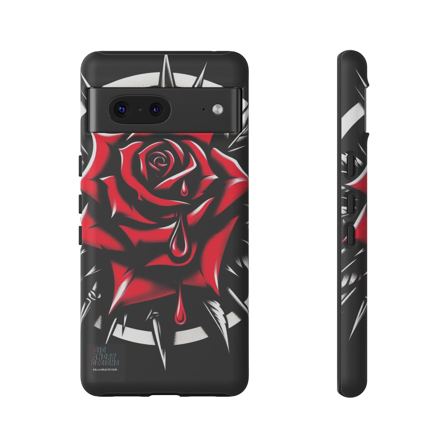 BIGxXxANGRY DESIGNS "Blood Rose" Protective Phone Case