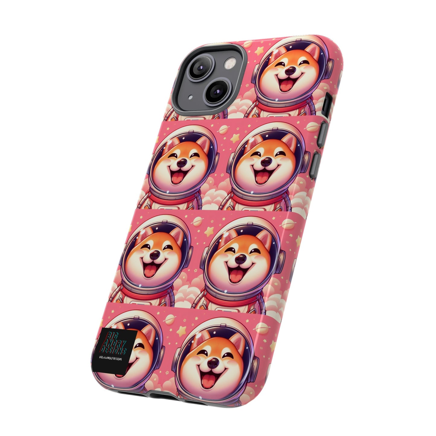 BIGxXxANGRY DESIGNS  Space Pup" Protective Phone Case