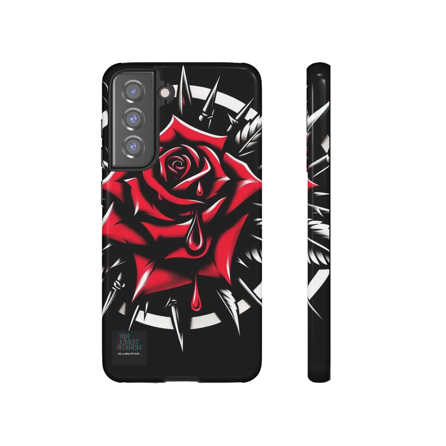 BIGxXxANGRY DESIGNS "Blood Rose" Protective Phone Case