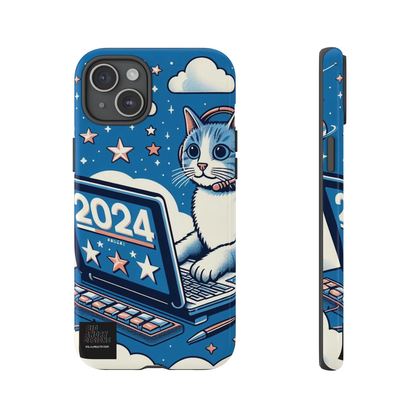 BIGxXxANGRY DESIGNS "2024  Kitty" Protective Phone Case