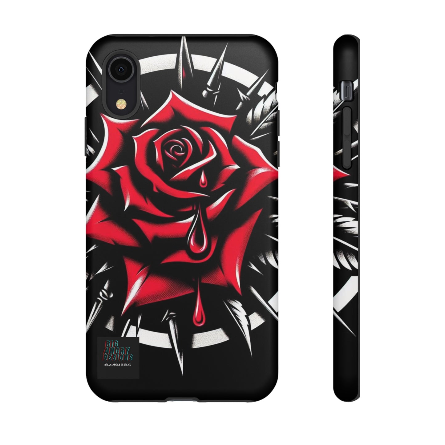 BIGxXxANGRY DESIGNS "Blood Rose" Protective Phone Case