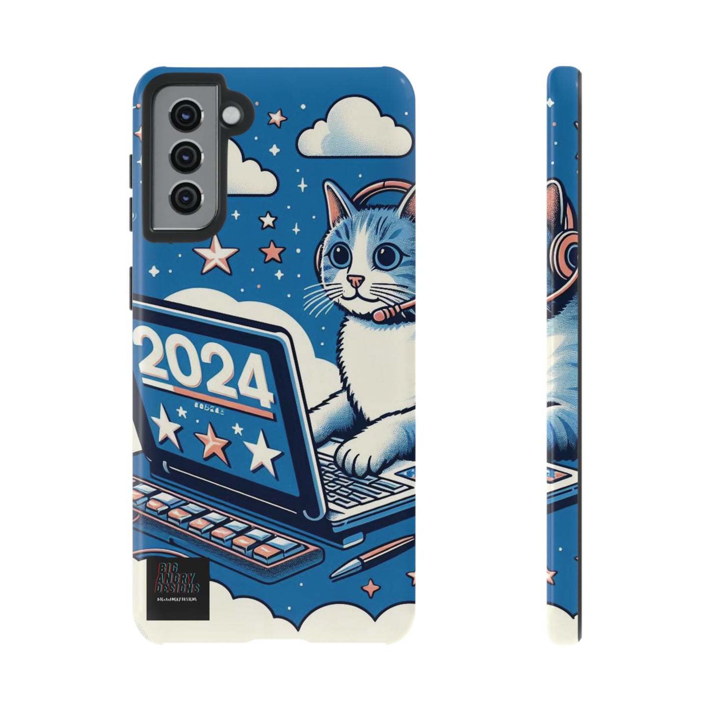 BIGxXxANGRY DESIGNS "2024  Kitty" Protective Phone Case