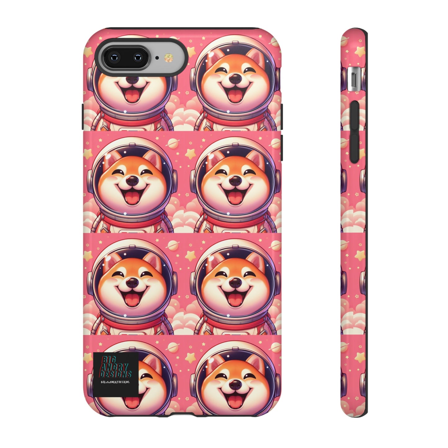 BIGxXxANGRY DESIGNS  Space Pup" Protective Phone Case