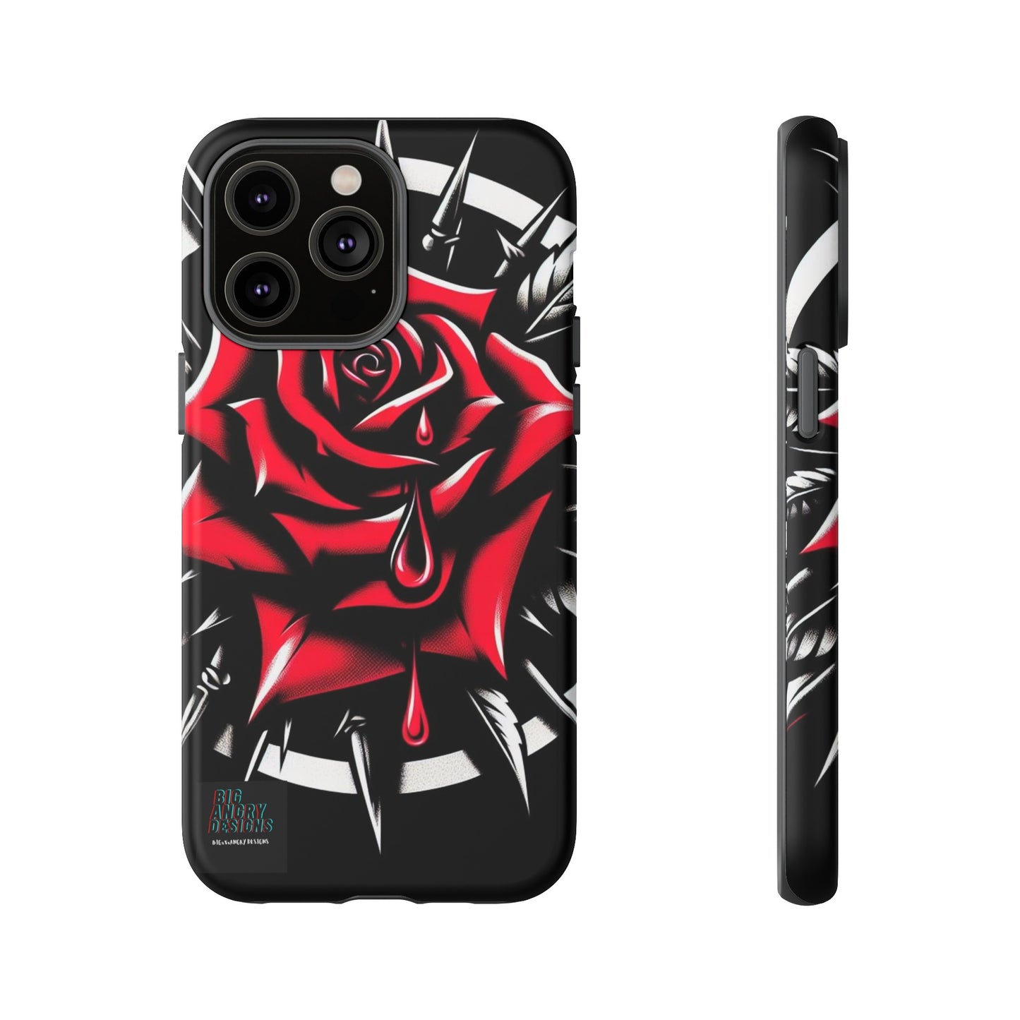 BIGxXxANGRY DESIGNS "Blood Rose" Protective Phone Case