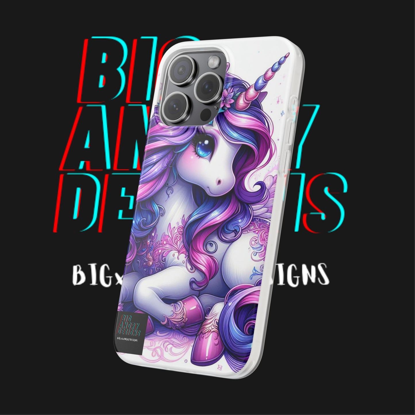 BIGxXxANGRY DESIGNS "LUNA LOVE" Flex Case