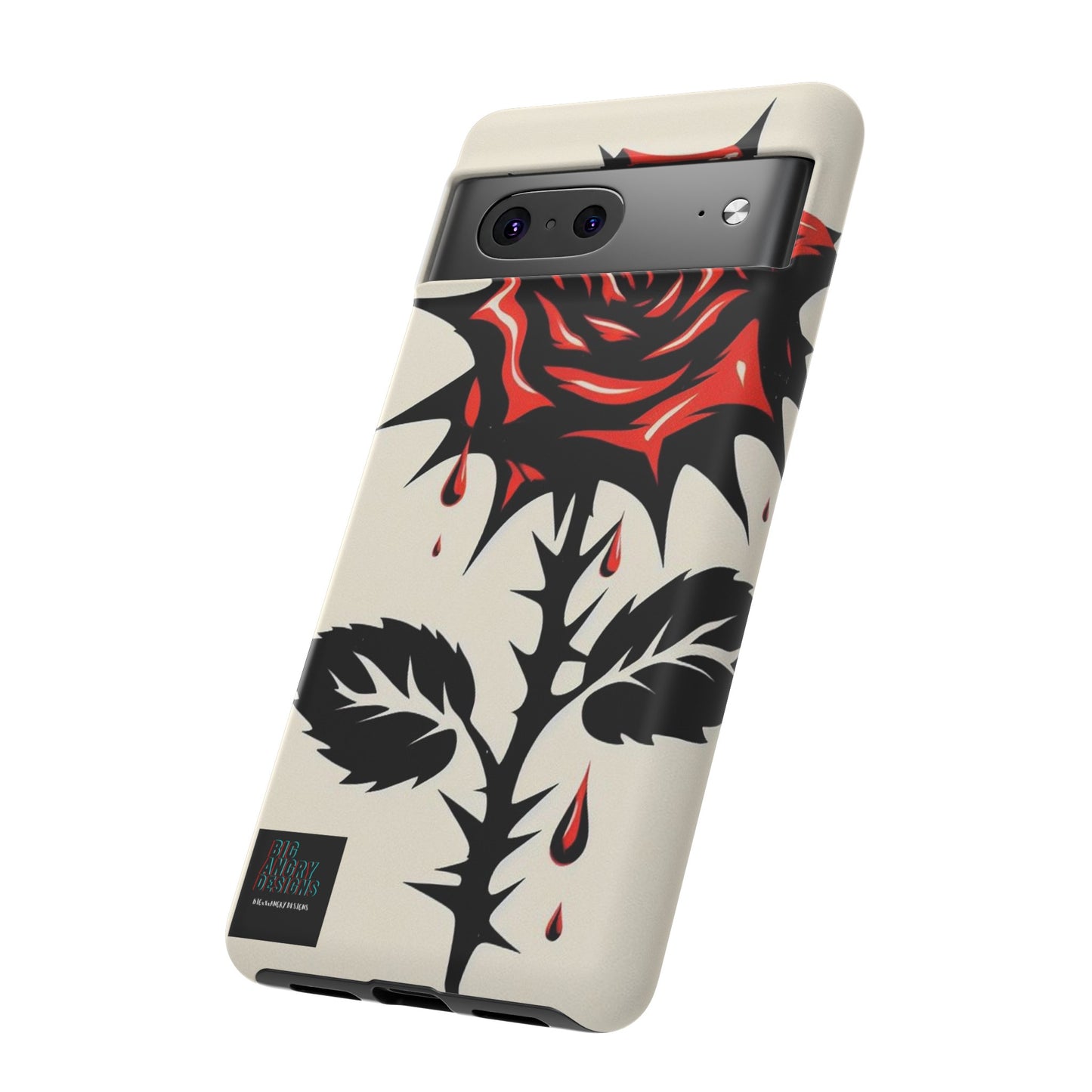 BIGxXxANGRY DESIGNS "KISSED ROSE" Protective Phone Case