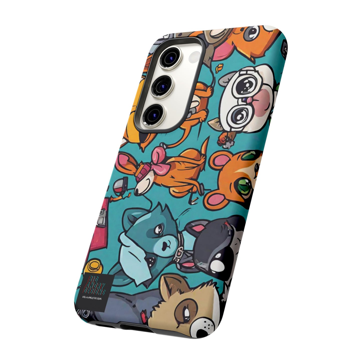 BIGxXxANGRY DESIGNS  "Paw Pals" Protective Phone Case