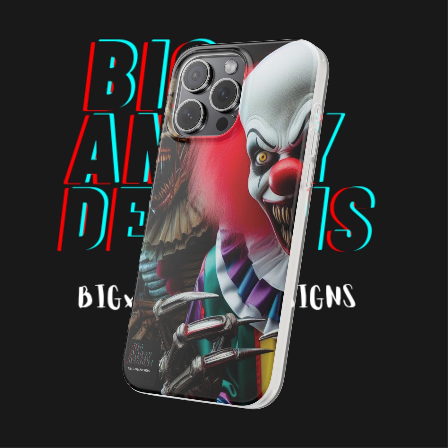 BIGxXxANGRY DESIGNS "Coulrophobia" Flex Case