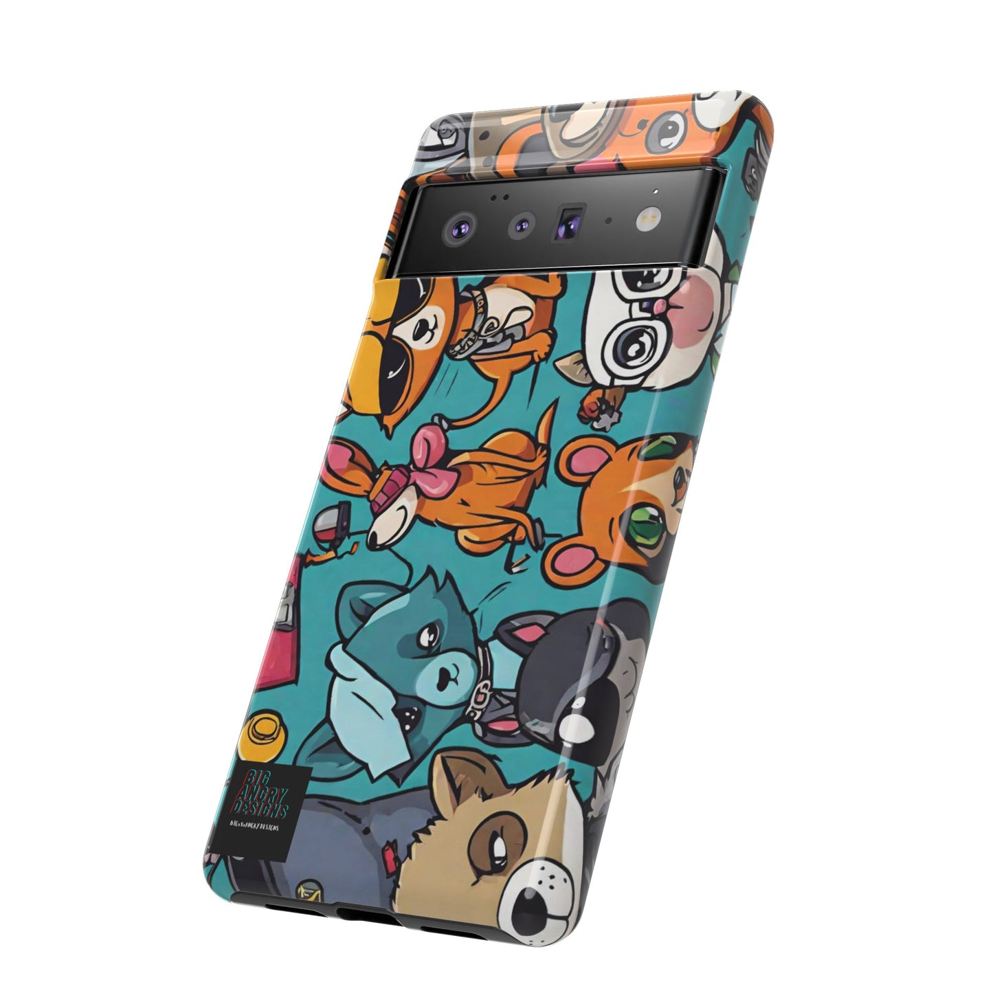 BIGxXxANGRY DESIGNS  "Paw Pals" Protective Phone Case