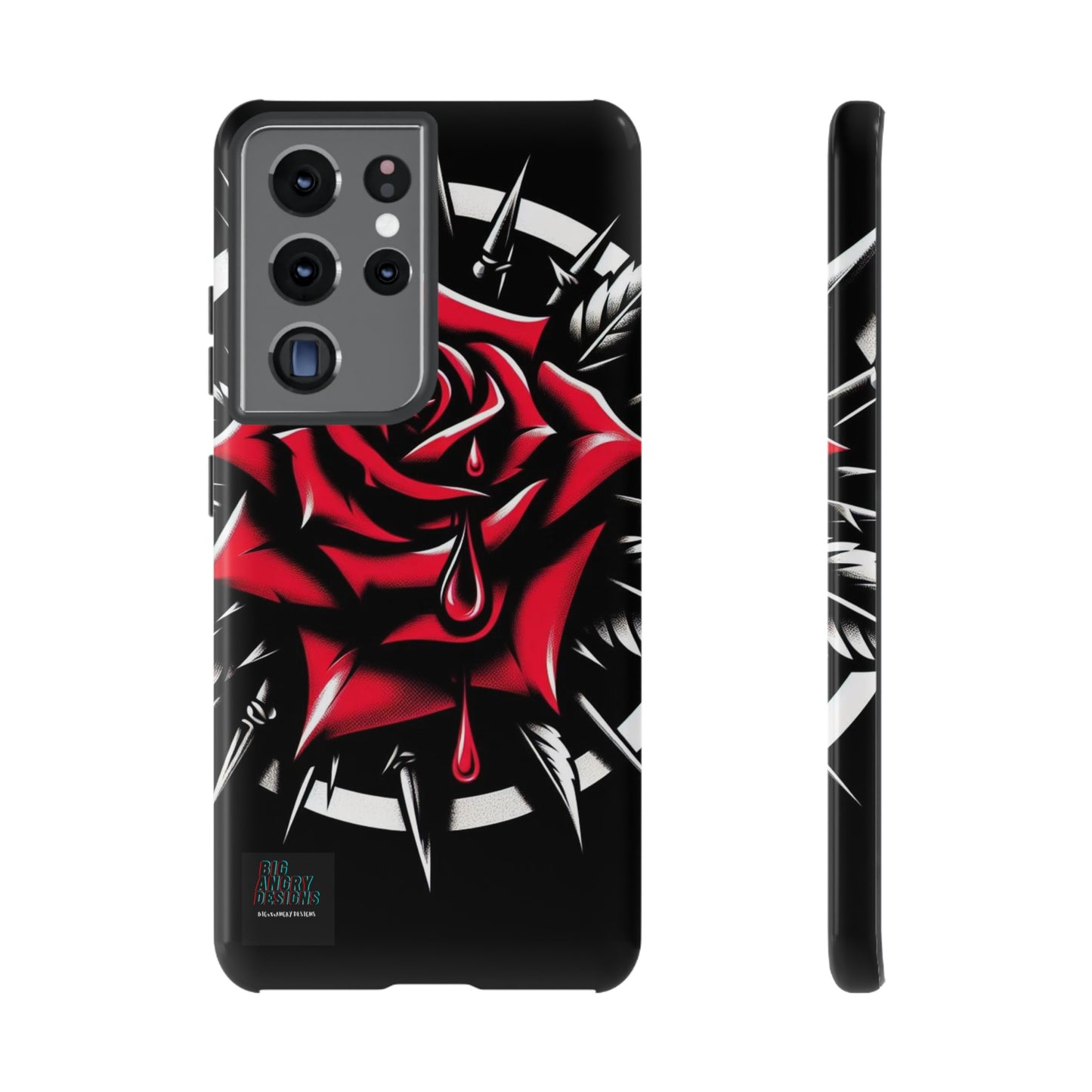 BIGxXxANGRY DESIGNS "Blood Rose" Protective Phone Case