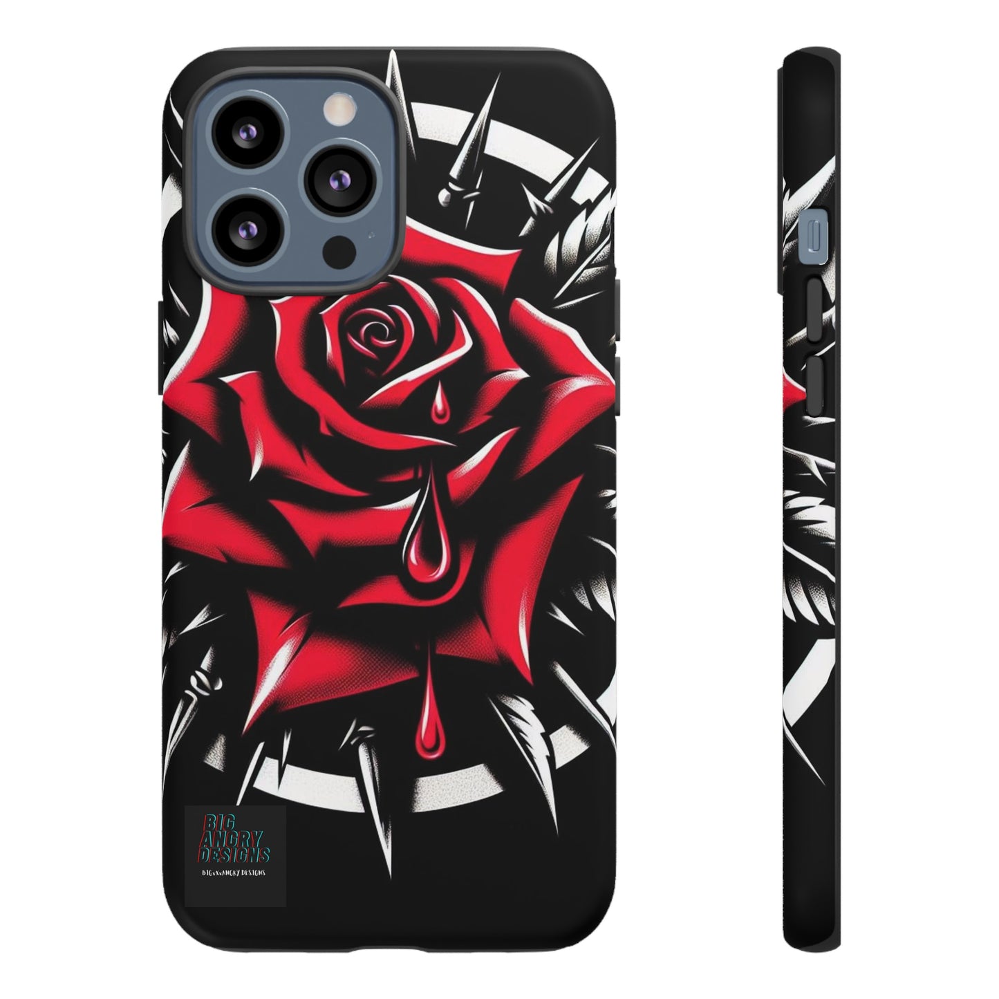 BIGxXxANGRY DESIGNS "Blood Rose" Protective Phone Case