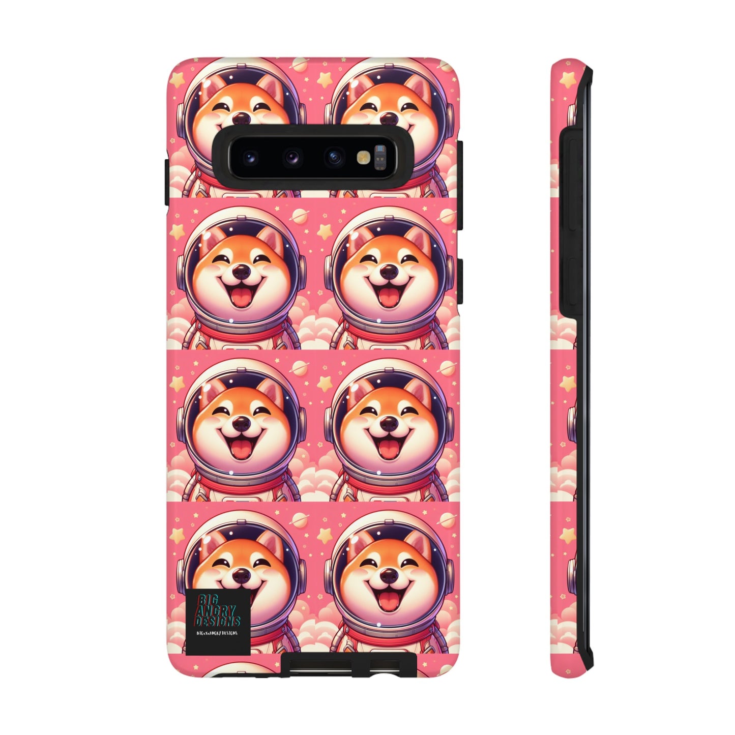 BIGxXxANGRY DESIGNS  Space Pup" Protective Phone Case