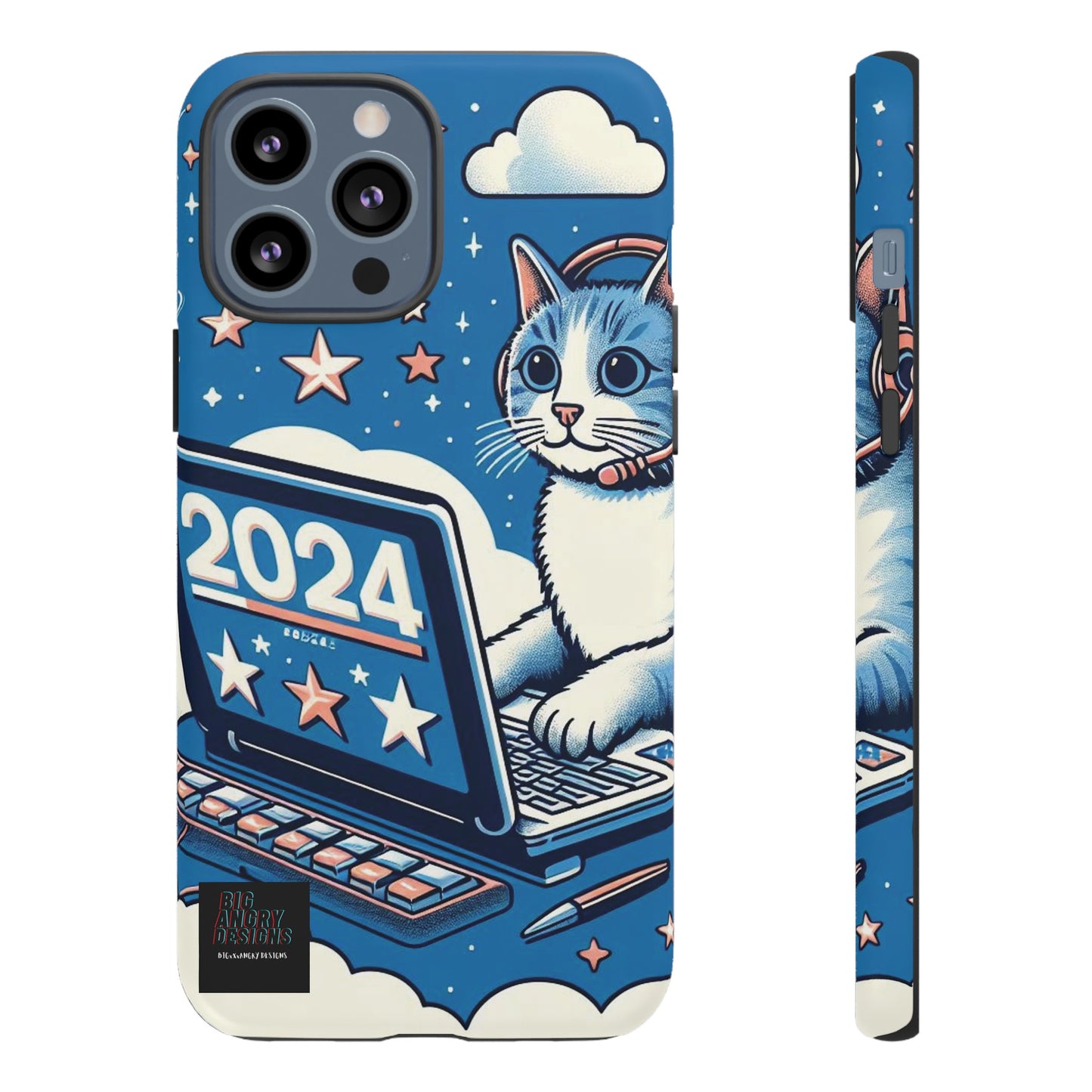 BIGxXxANGRY DESIGNS "2024  Kitty" Protective Phone Case