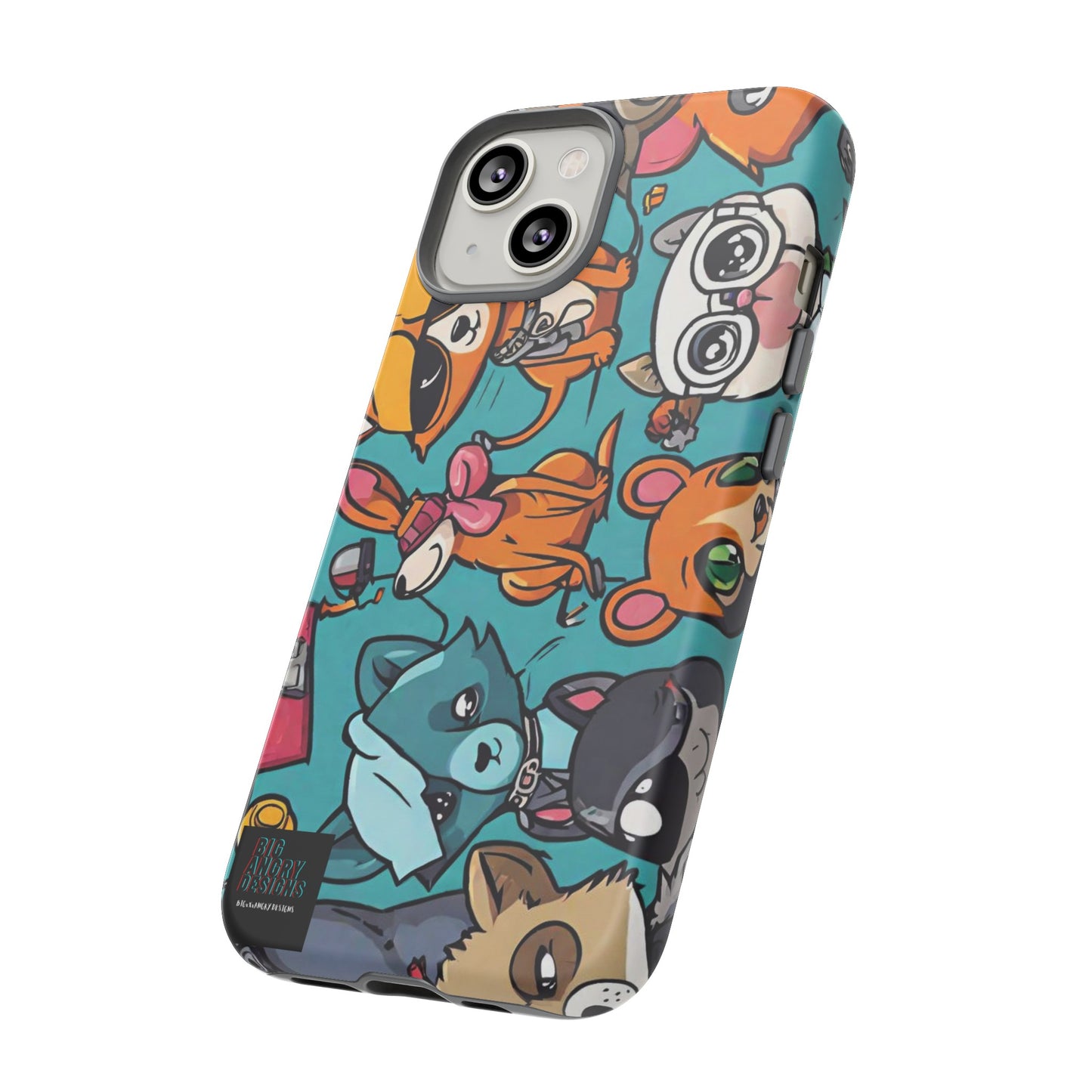 BIGxXxANGRY DESIGNS  "Paw Pals" Protective Phone Case