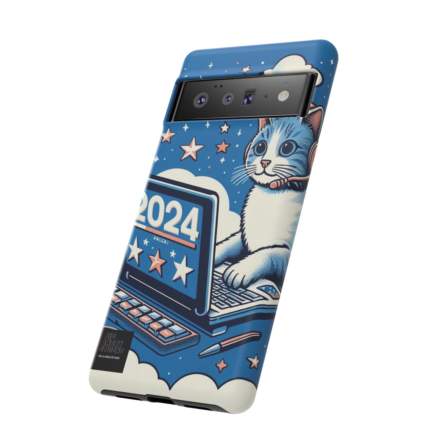 BIGxXxANGRY DESIGNS "2024  Kitty" Protective Phone Case