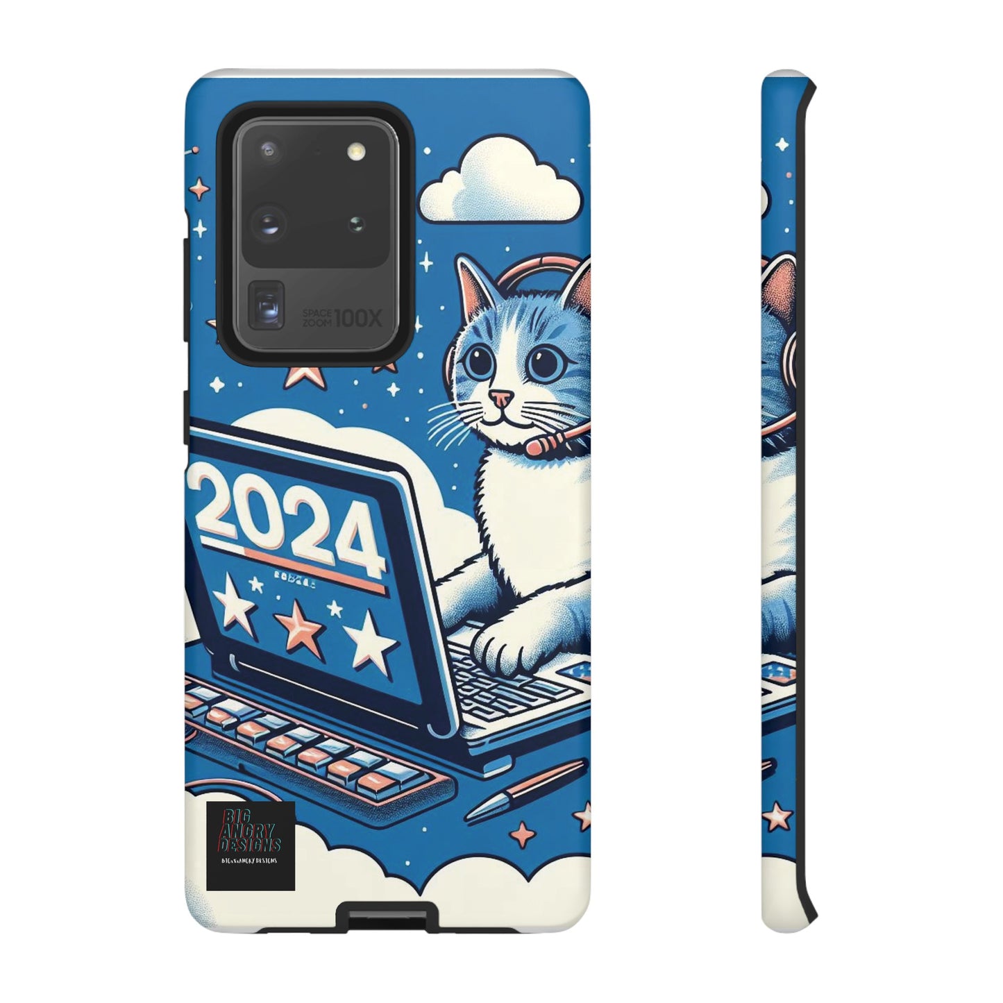 BIGxXxANGRY DESIGNS "2024  Kitty" Protective Phone Case