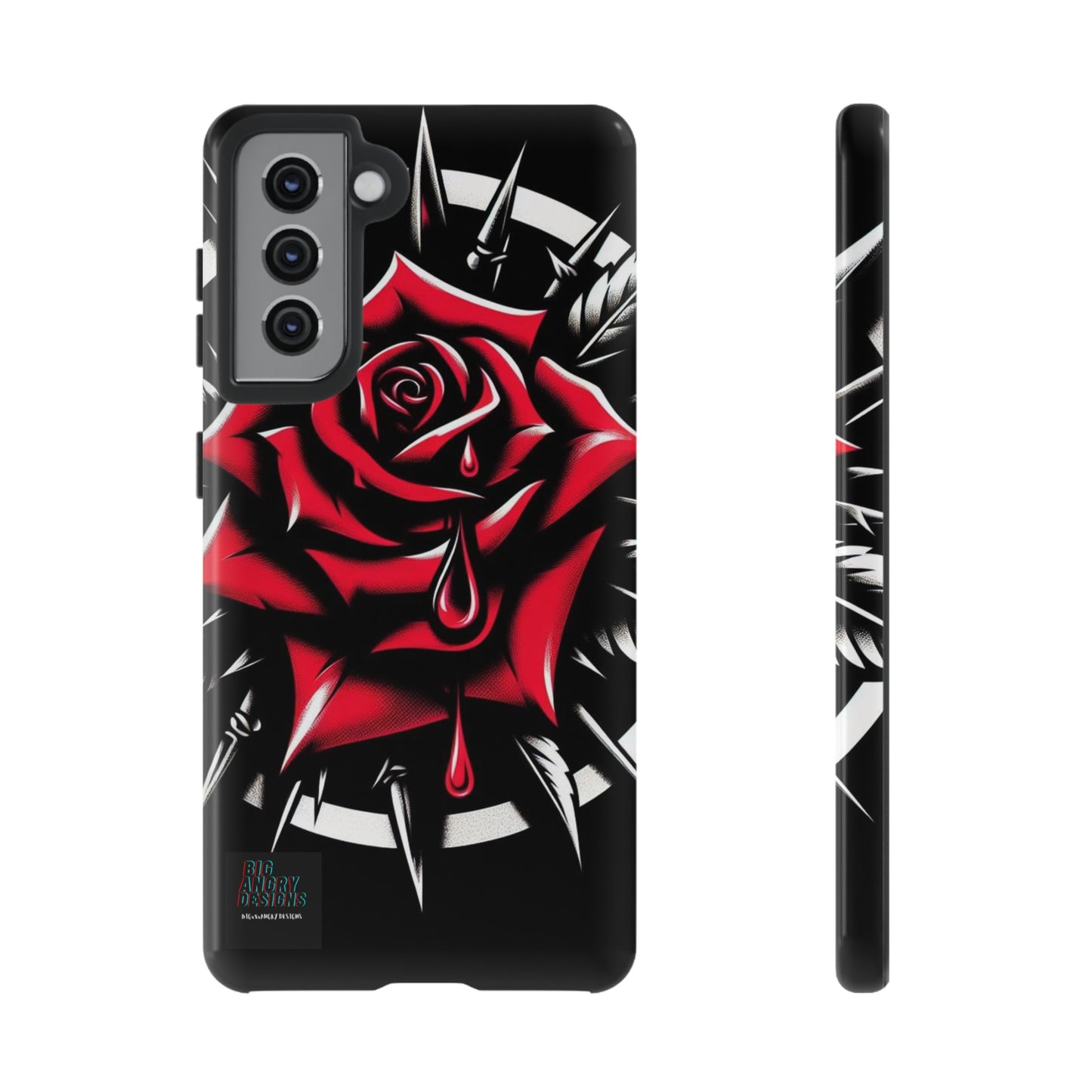 BIGxXxANGRY DESIGNS "Blood Rose" Protective Phone Case