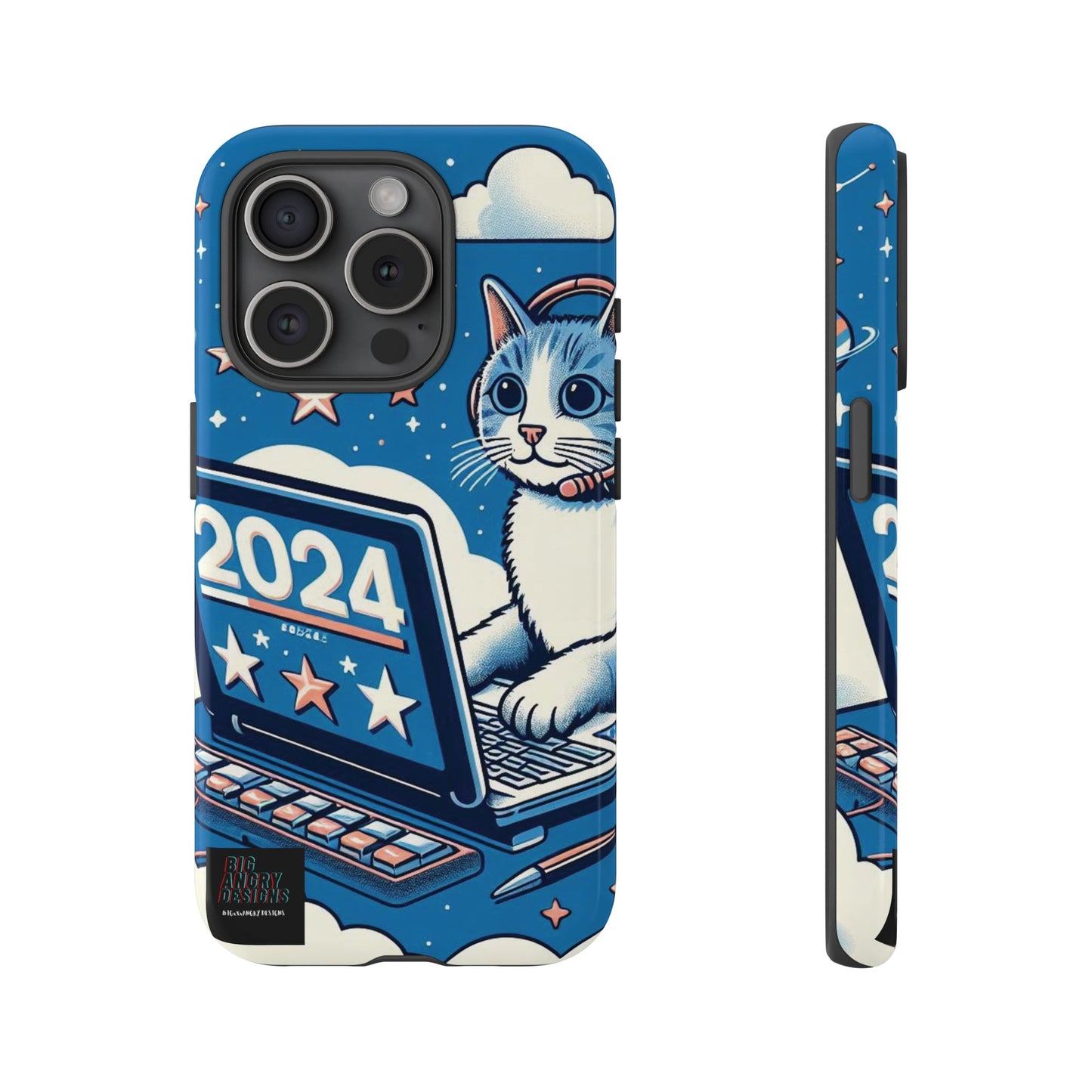 BIGxXxANGRY DESIGNS "2024  Kitty" Protective Phone Case