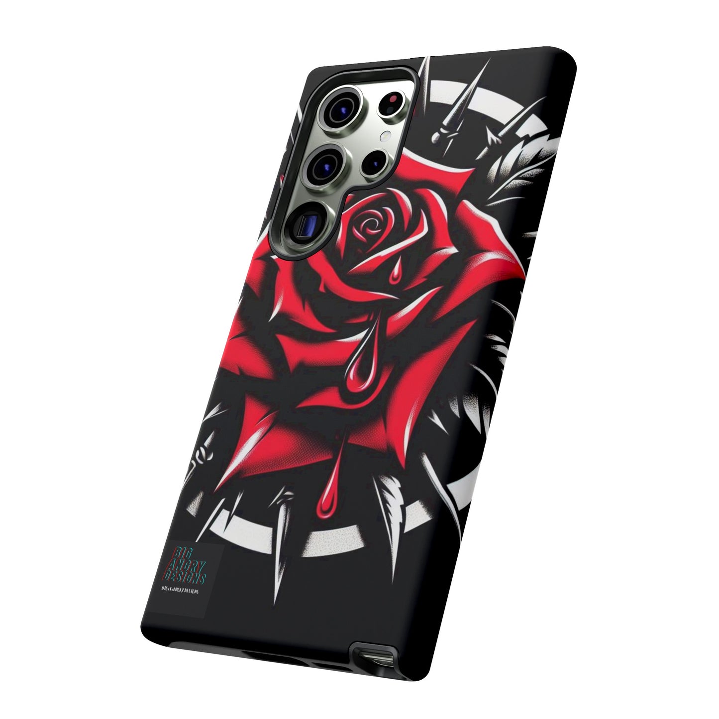 BIGxXxANGRY DESIGNS "Blood Rose" Protective Phone Case